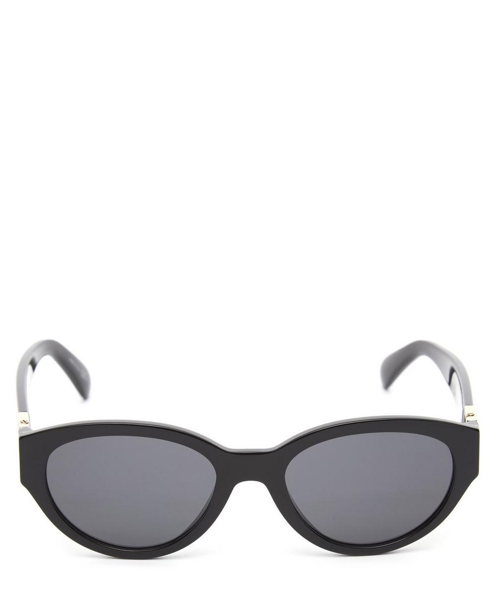 Givenchy Oval-frame Acetate Sunglasses In Black
