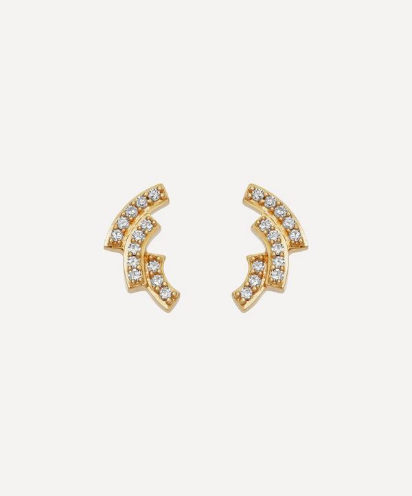 Astley Clarke - Gold Icon Scala Diamond Stud Earrings