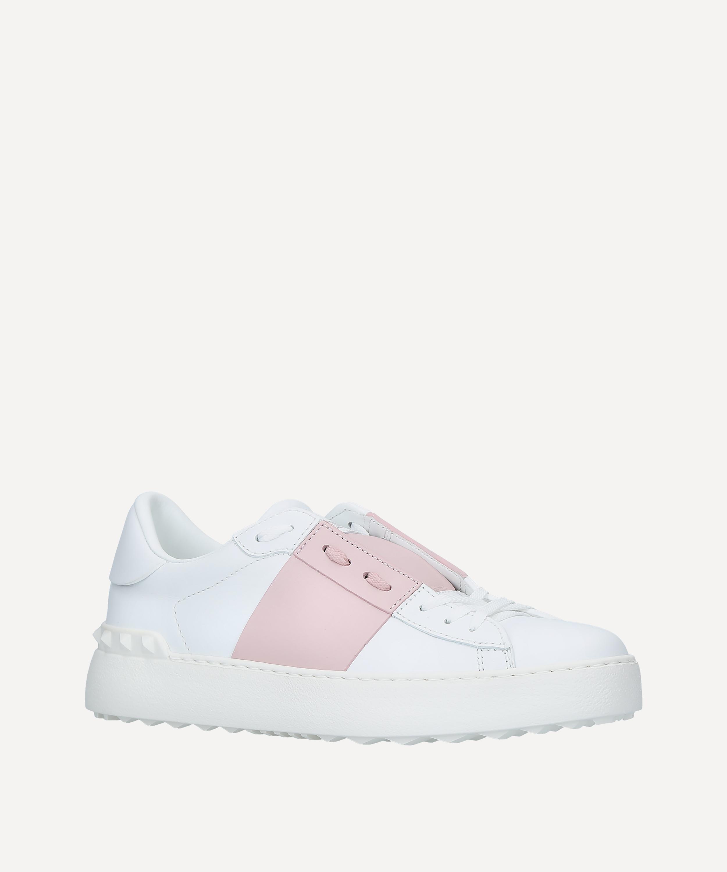 Valentino Open Two-tone Leather Sneakers