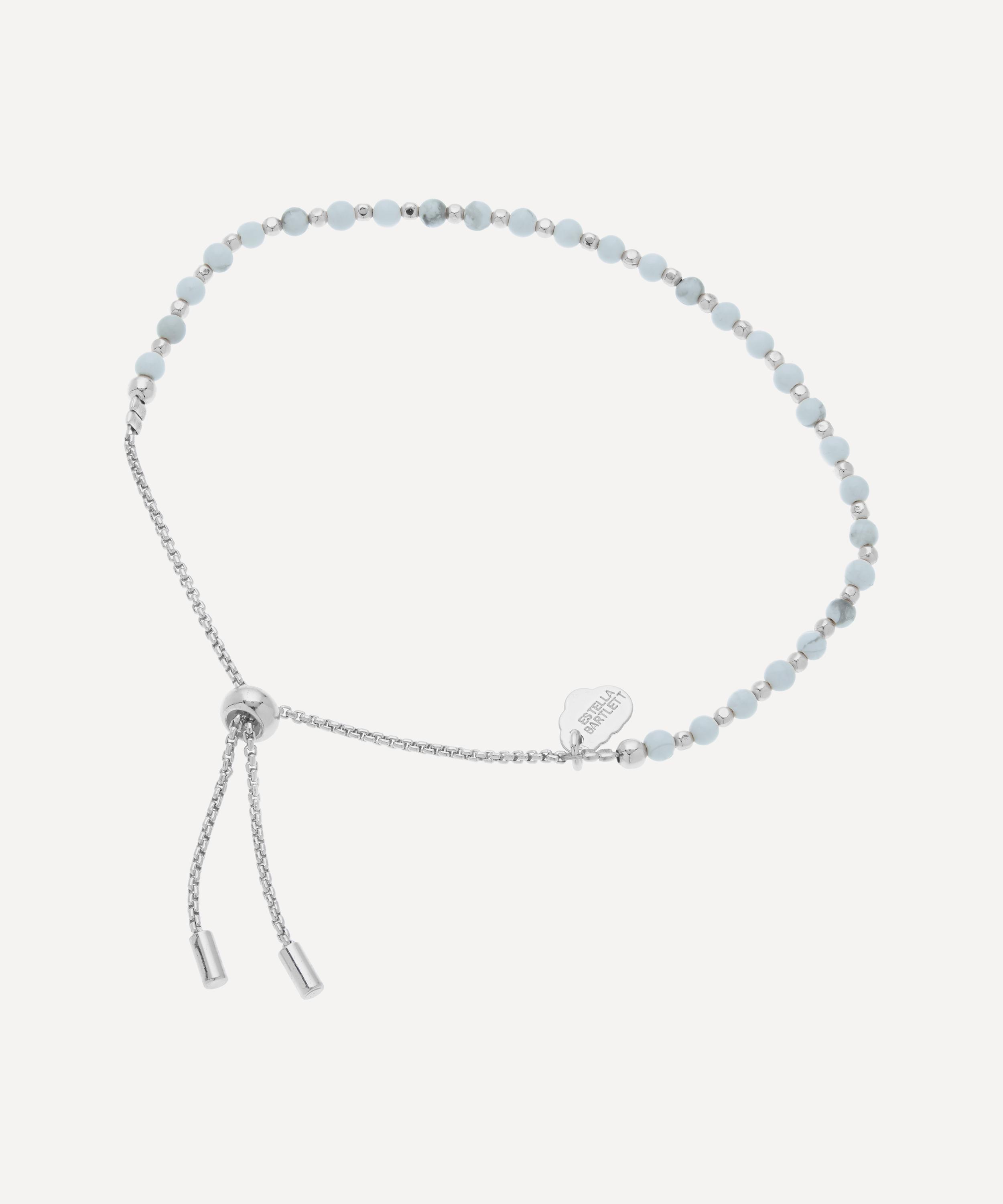 Amelia Blue Lace Agate Slider Bracelet