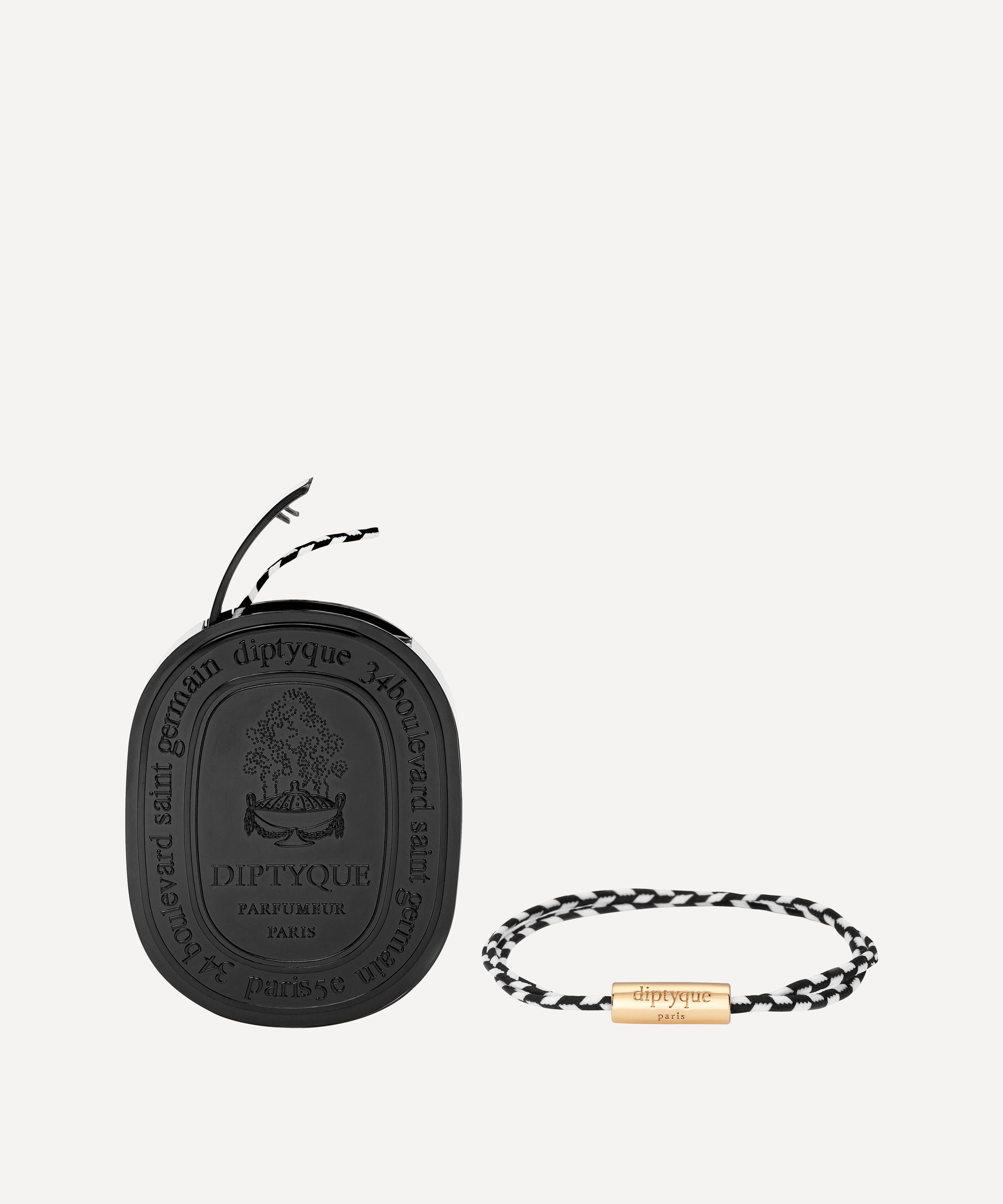 Diptyque Do Son Perfumed Bracelet In Black And White