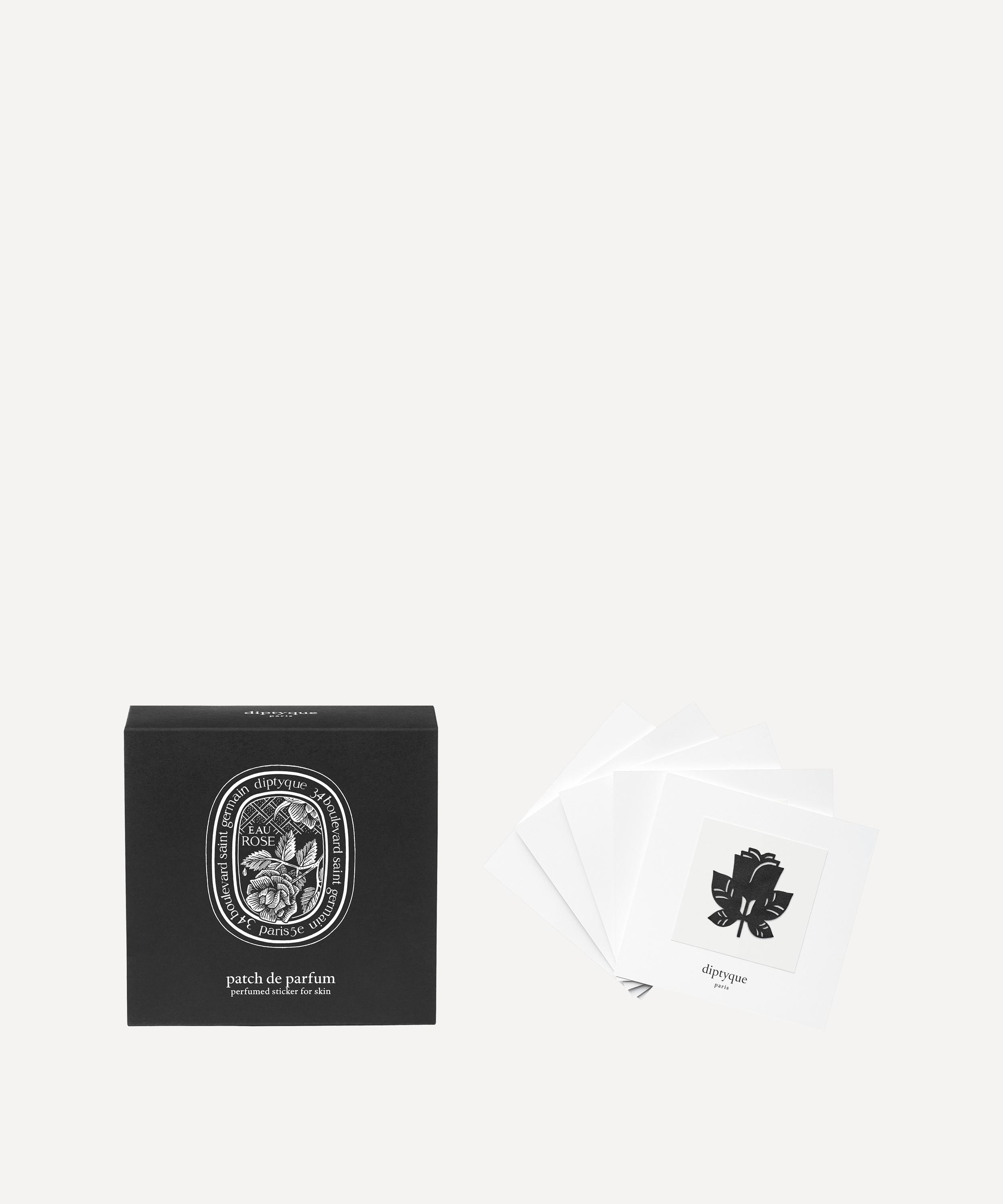 Diptyque Eau Rose Perfumed Stickers Set Of 5 In White