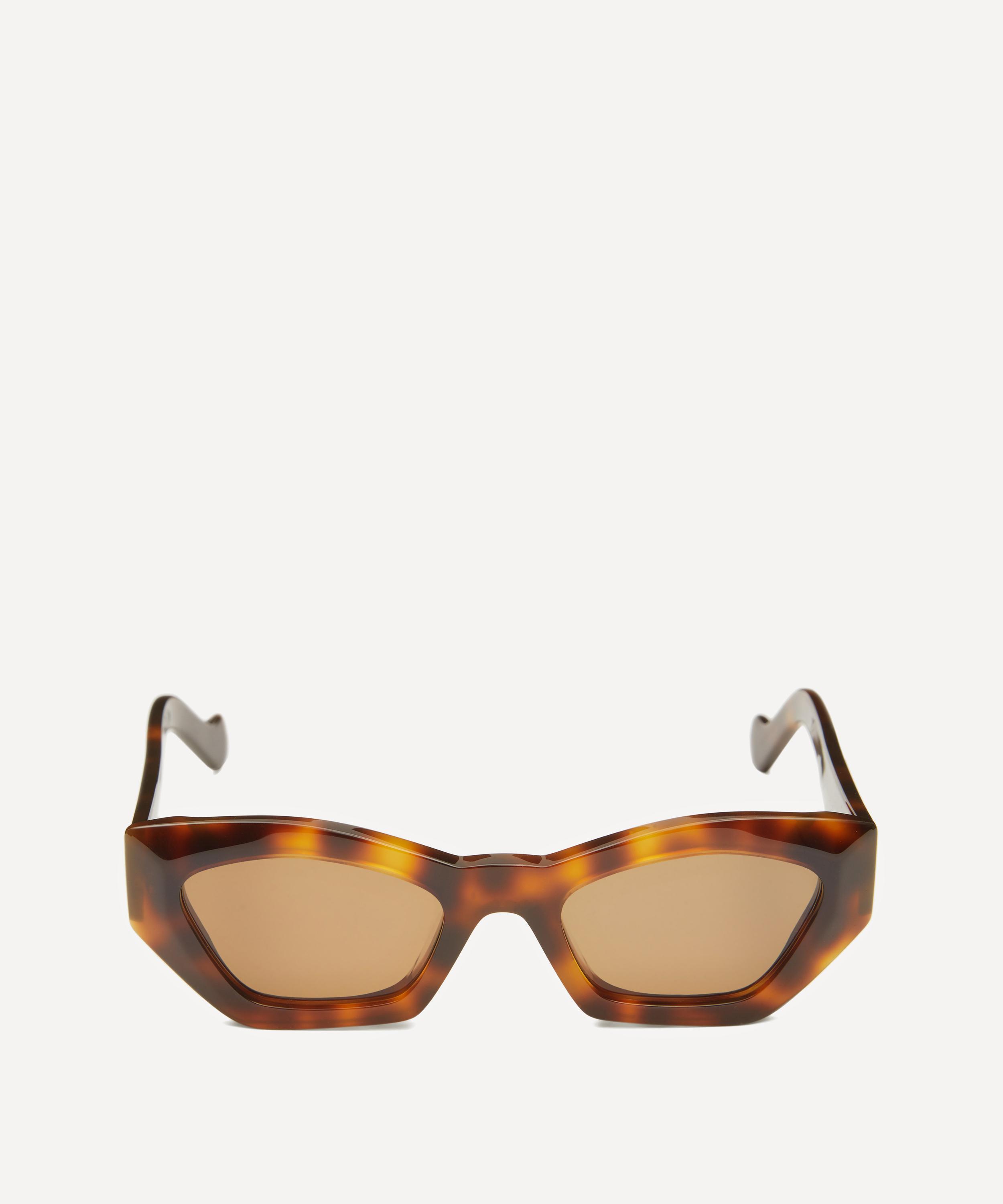 Geometric Slim Cat-Eye Sunglasses