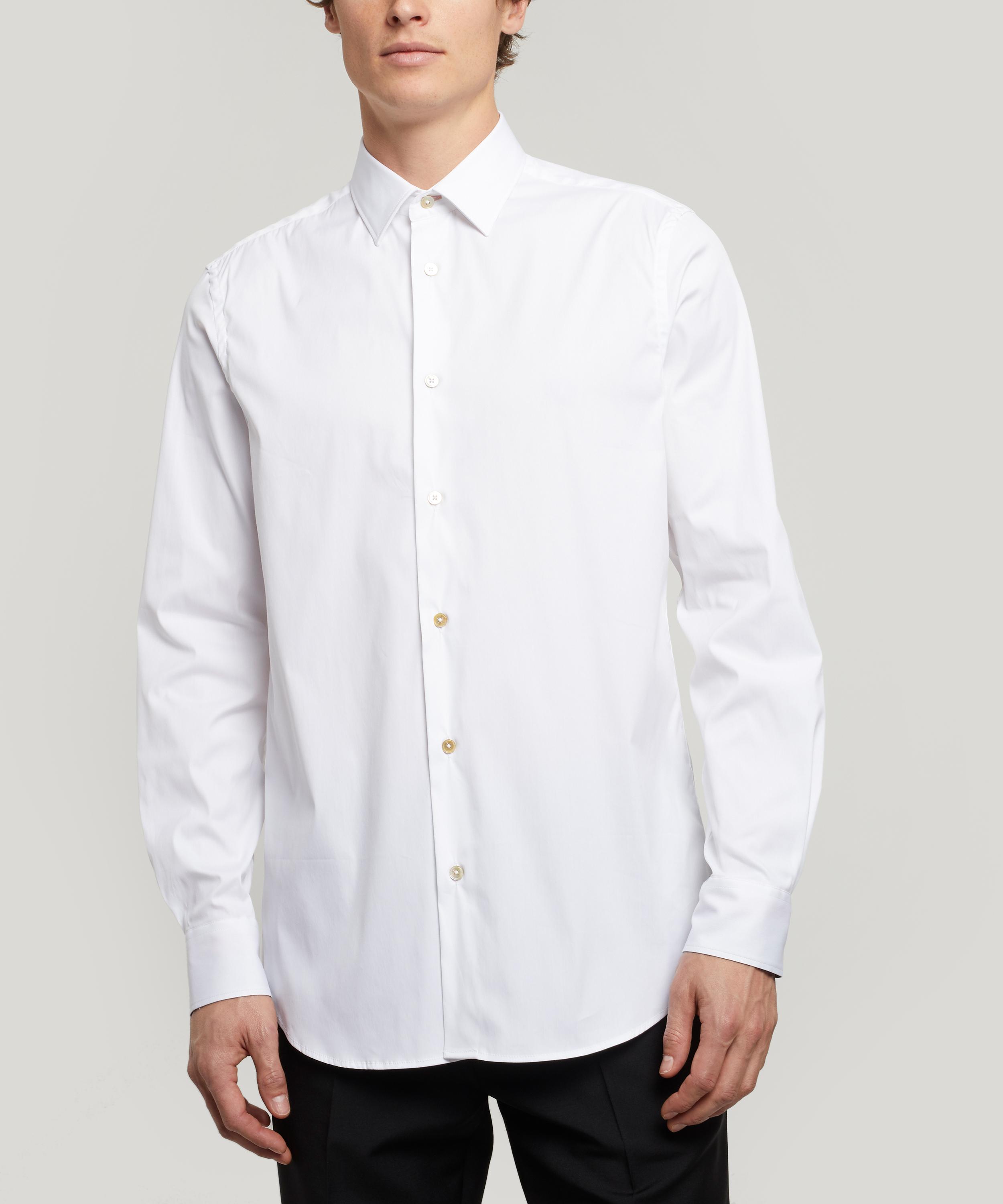 Paul Smith Stretch-cotton Plain Shirt In White