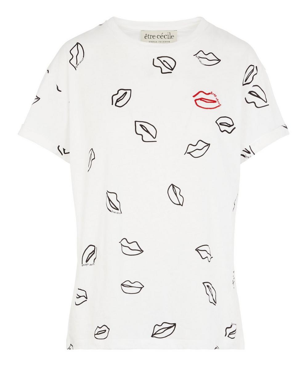 ETRE CECILE LIPS ALL OVER T-SHIRT,000636701
