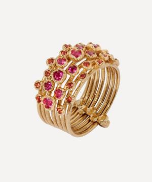 18ct Gold Hidden Reef Sapphire Ring