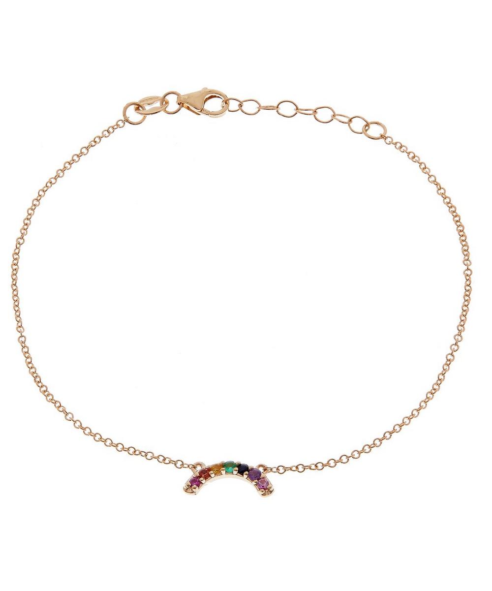 Andrea Fohrman Gold Multi-stone Rainbow Bracelet