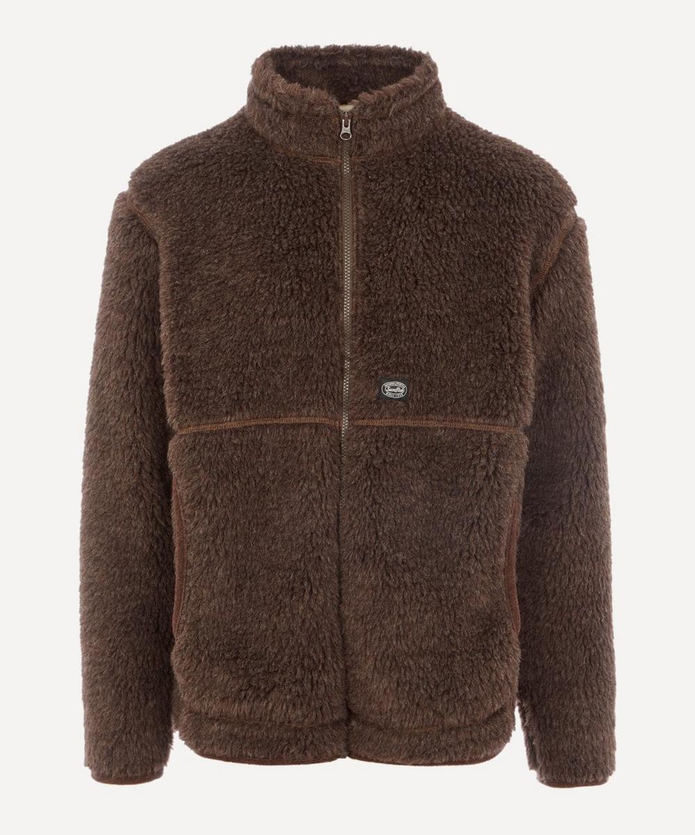 Snow Peak Wool Teddy Jacket In Brown