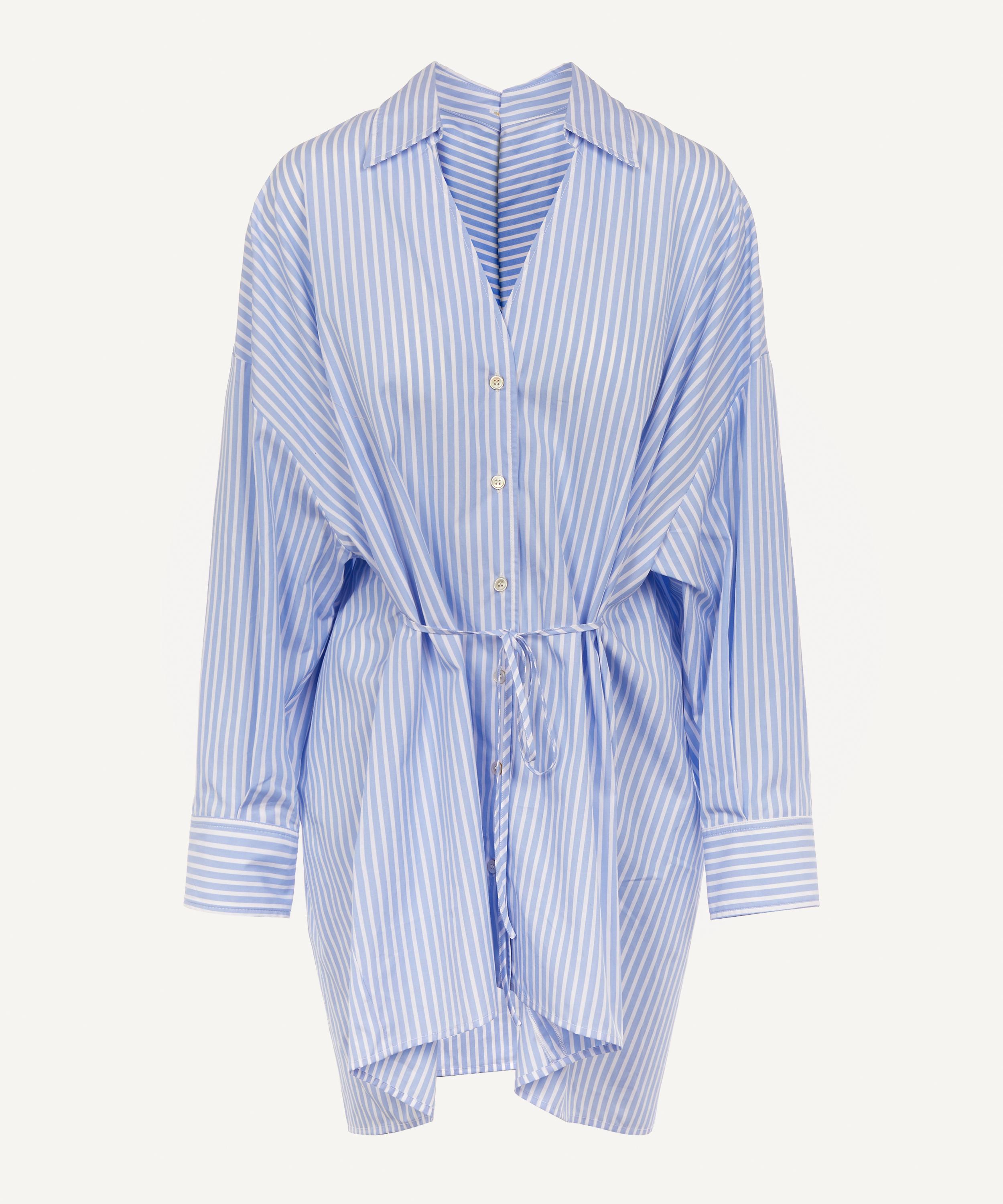 ERIKA CAVALLINI OVERSIZED STRIPED COTTON SHIRT,000638839