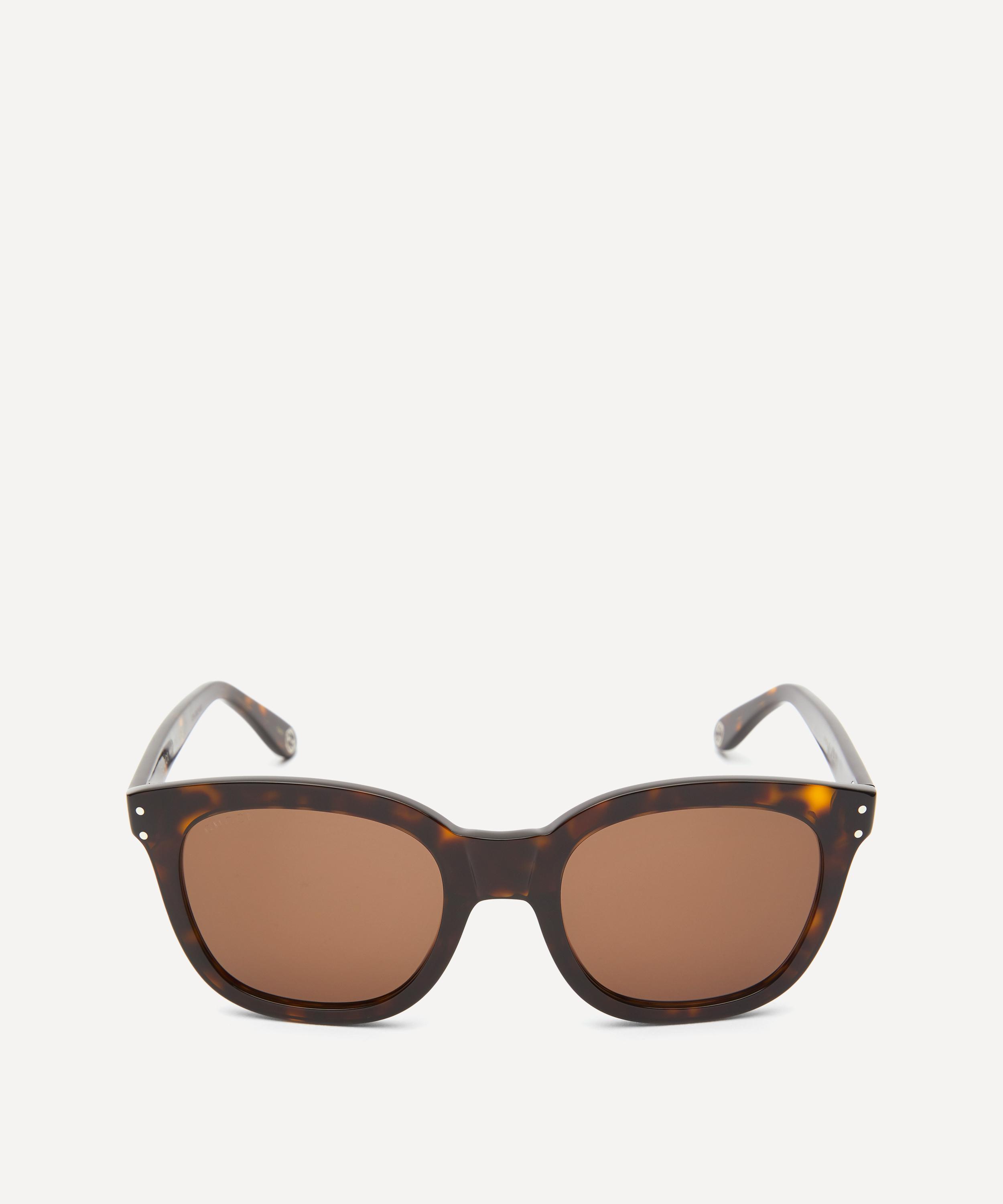 gucci round tortoiseshell acetate sunglasses