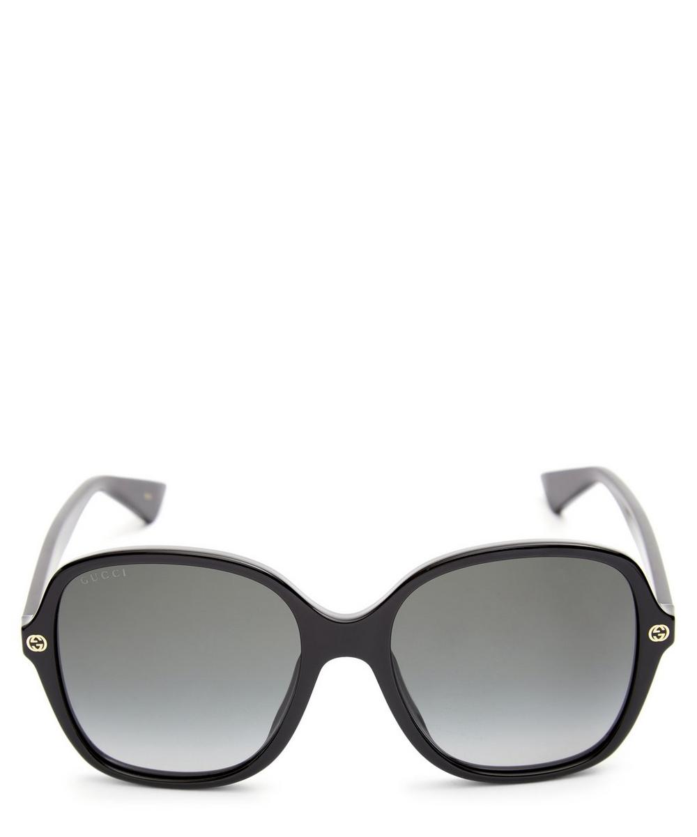 Gucci Rounded Square-frame Acetate Sunglasses In Black
