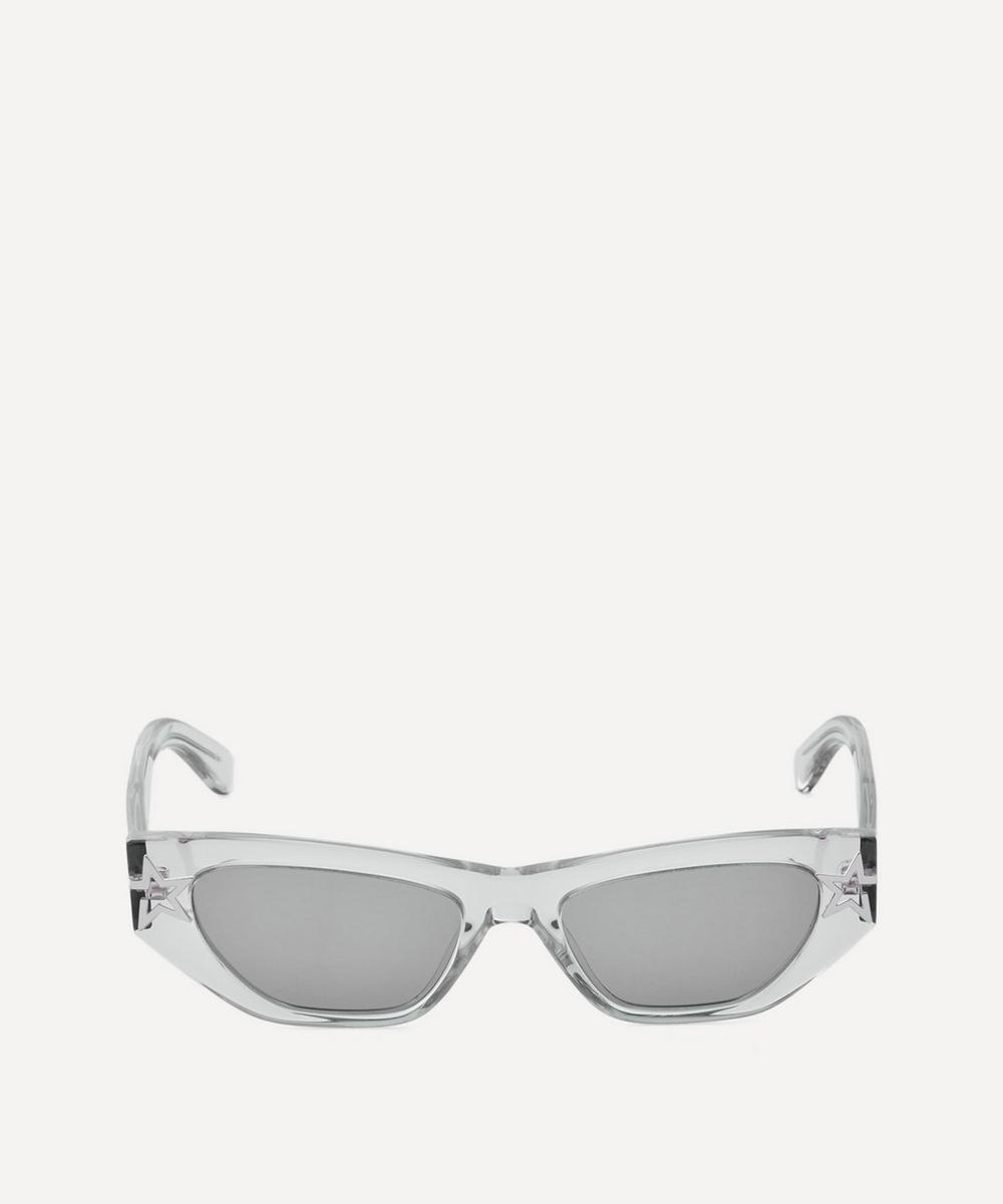 Stella Mccartney Cat-eye Bio-acetate Star Insert Sunglasses In Grey