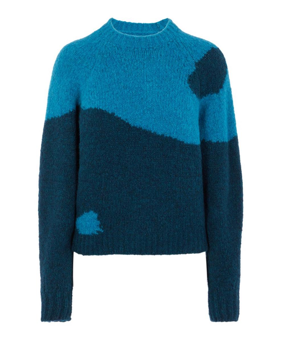 Paloma Wool Ying Yang Knitted Sweater In Blue