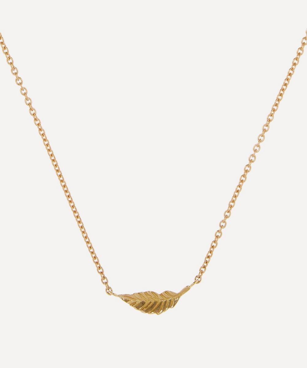 Brooke Gregson Gold Leaf Pendant Necklace