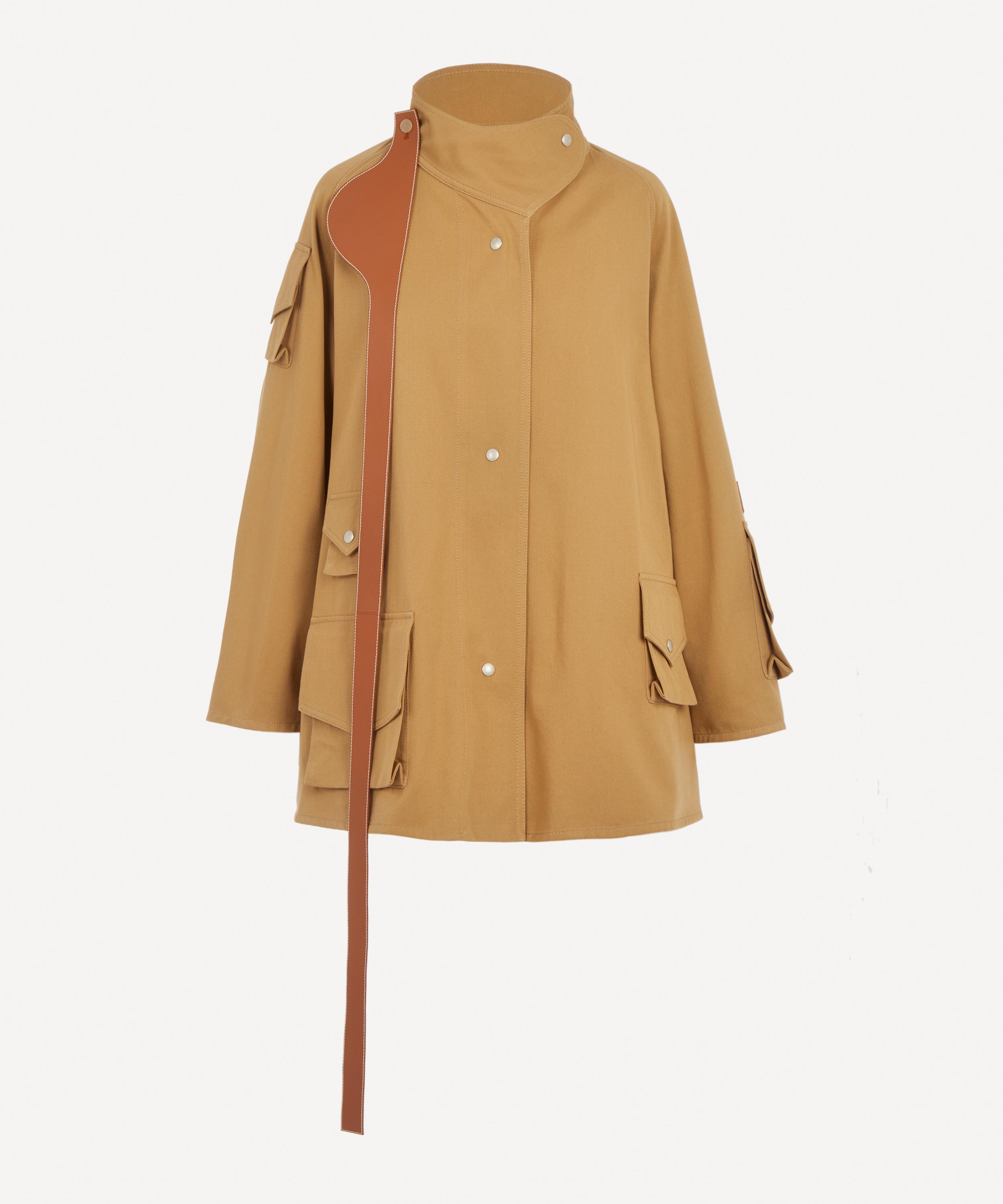 Loewe Patch Pocket Military Parka In Beige | ModeSens