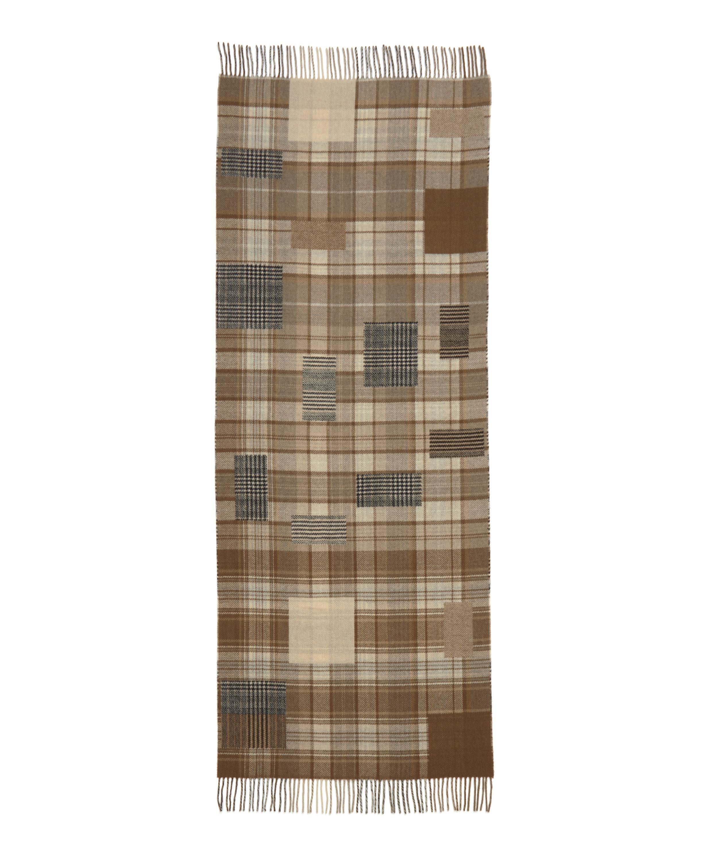 Tableau Check Lambswool-Blend Scarf