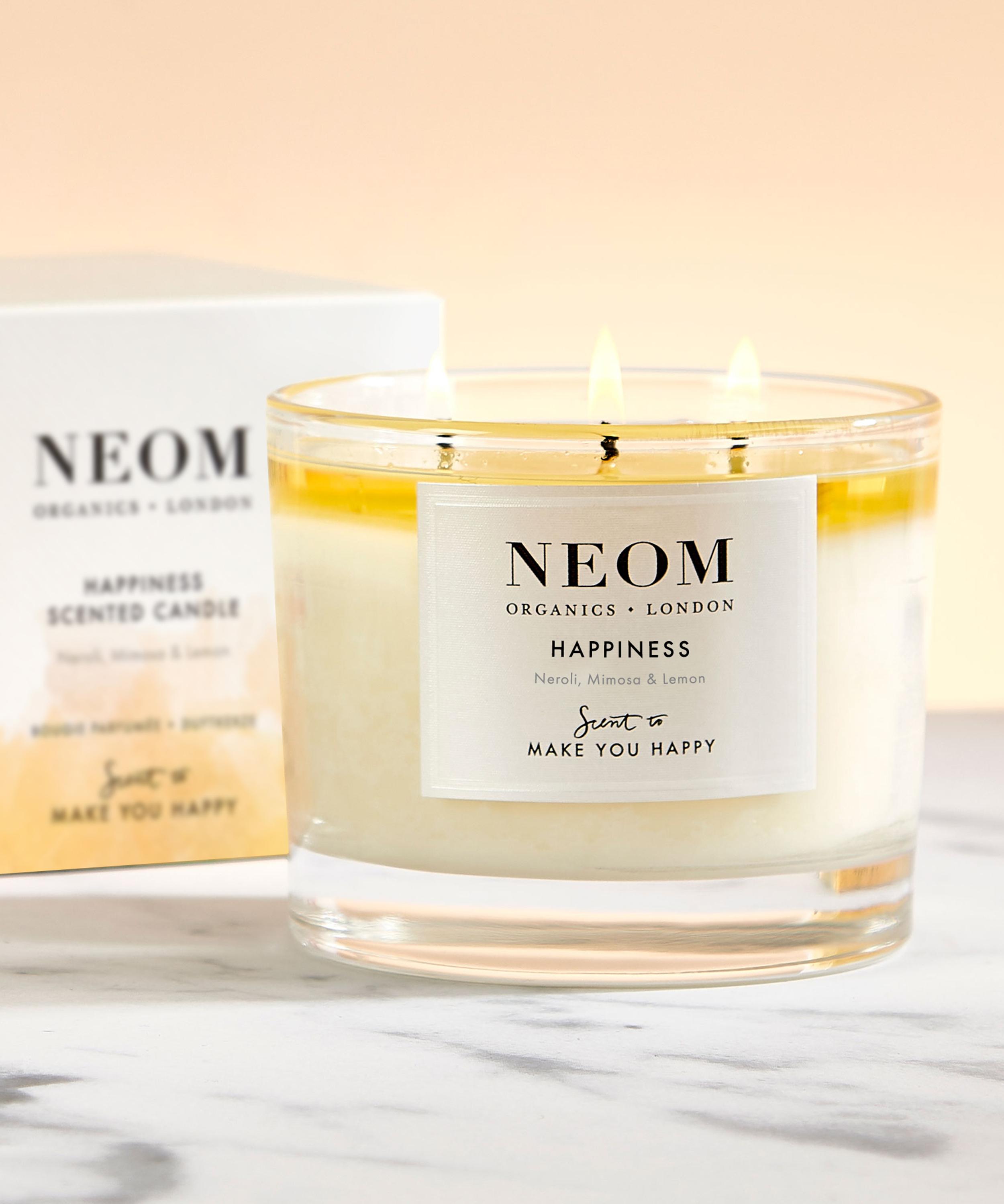 Neom Organics Happiness Three-wick Scented Candle 420g
