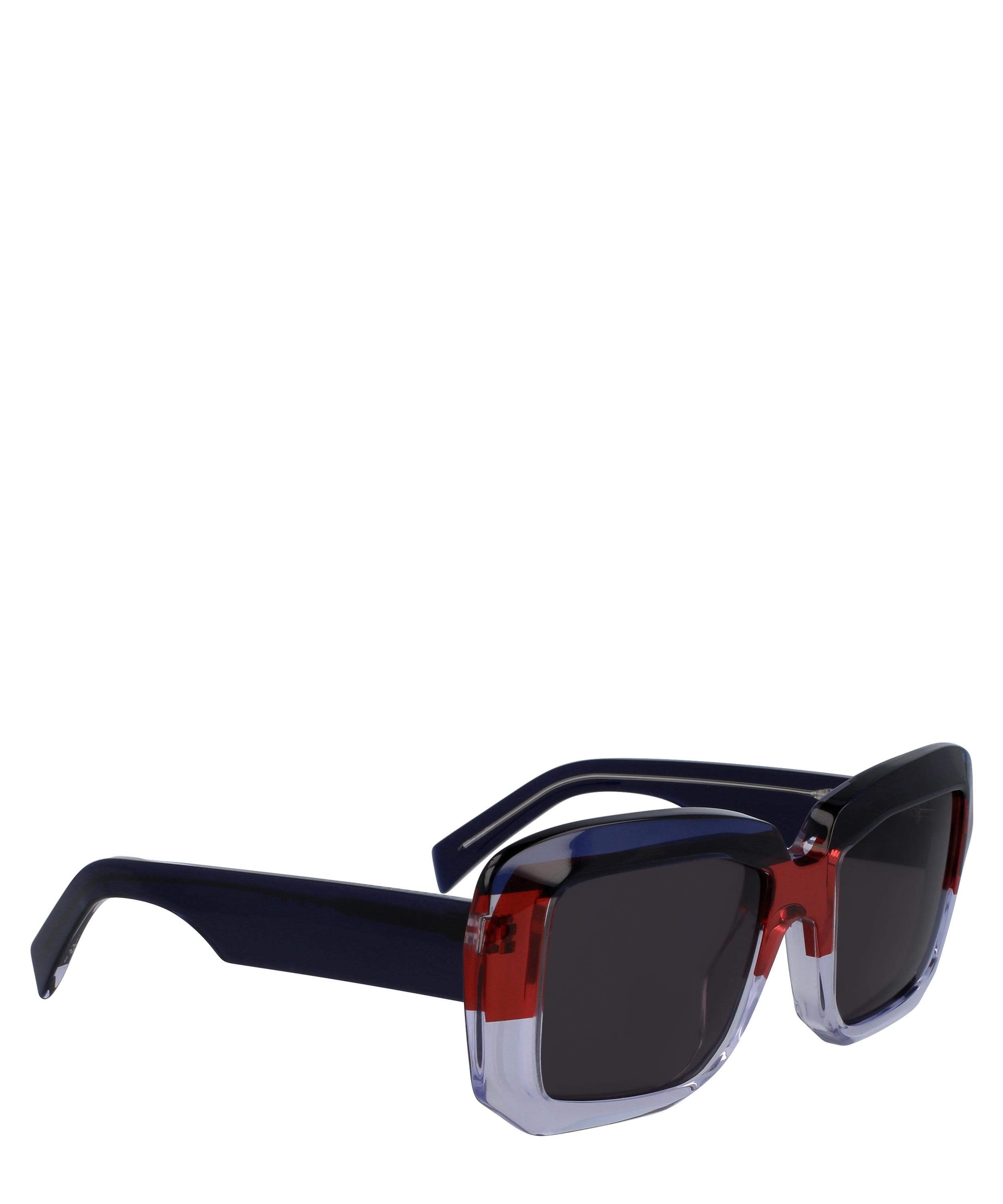 Tri Colour Square Sunglasses