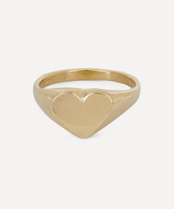 Seb Brown - 9ct Gold Heart-Shaped Signet Ring