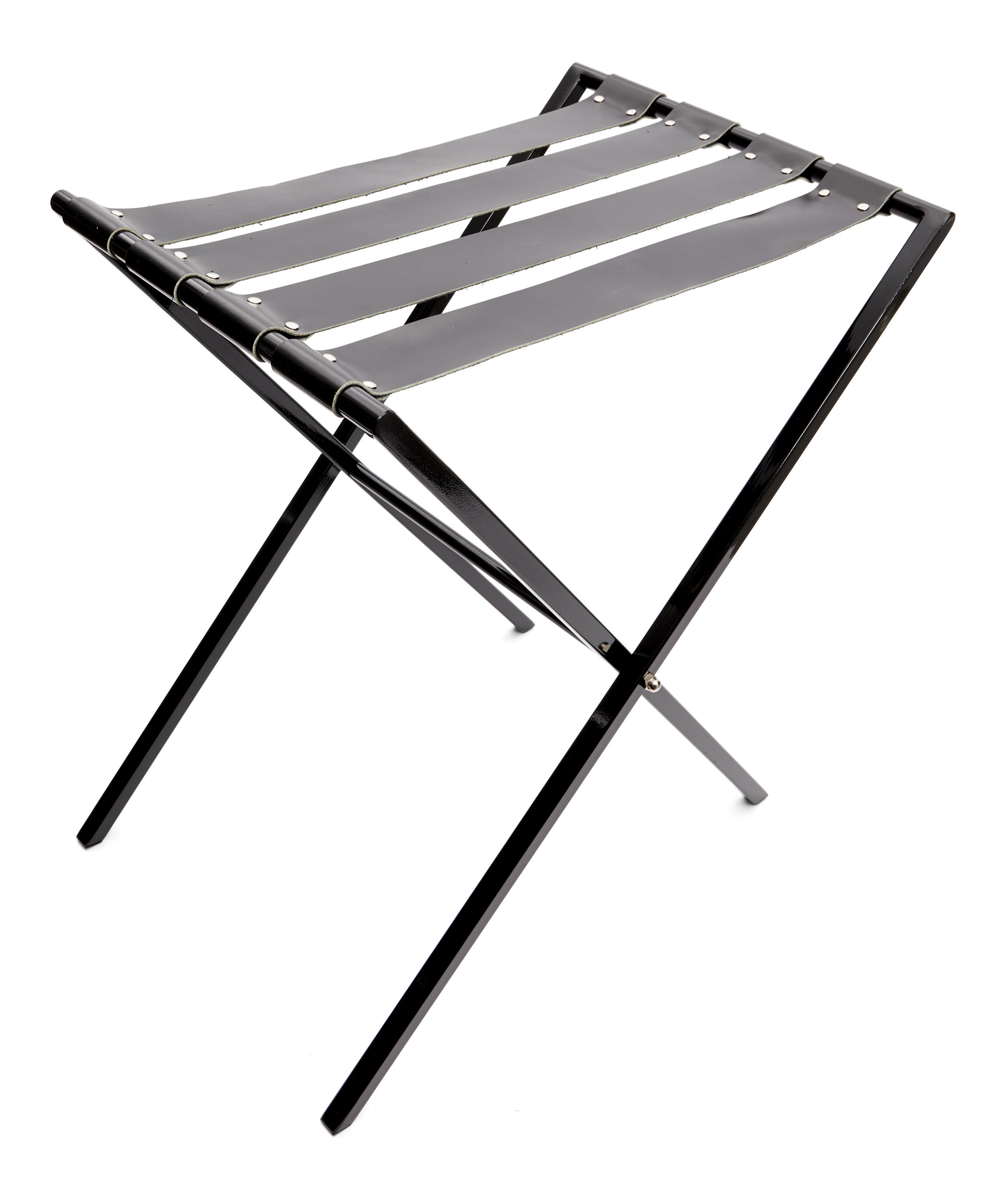 Shop Fornasetti Iron And Leather Tray Holder In Black And White