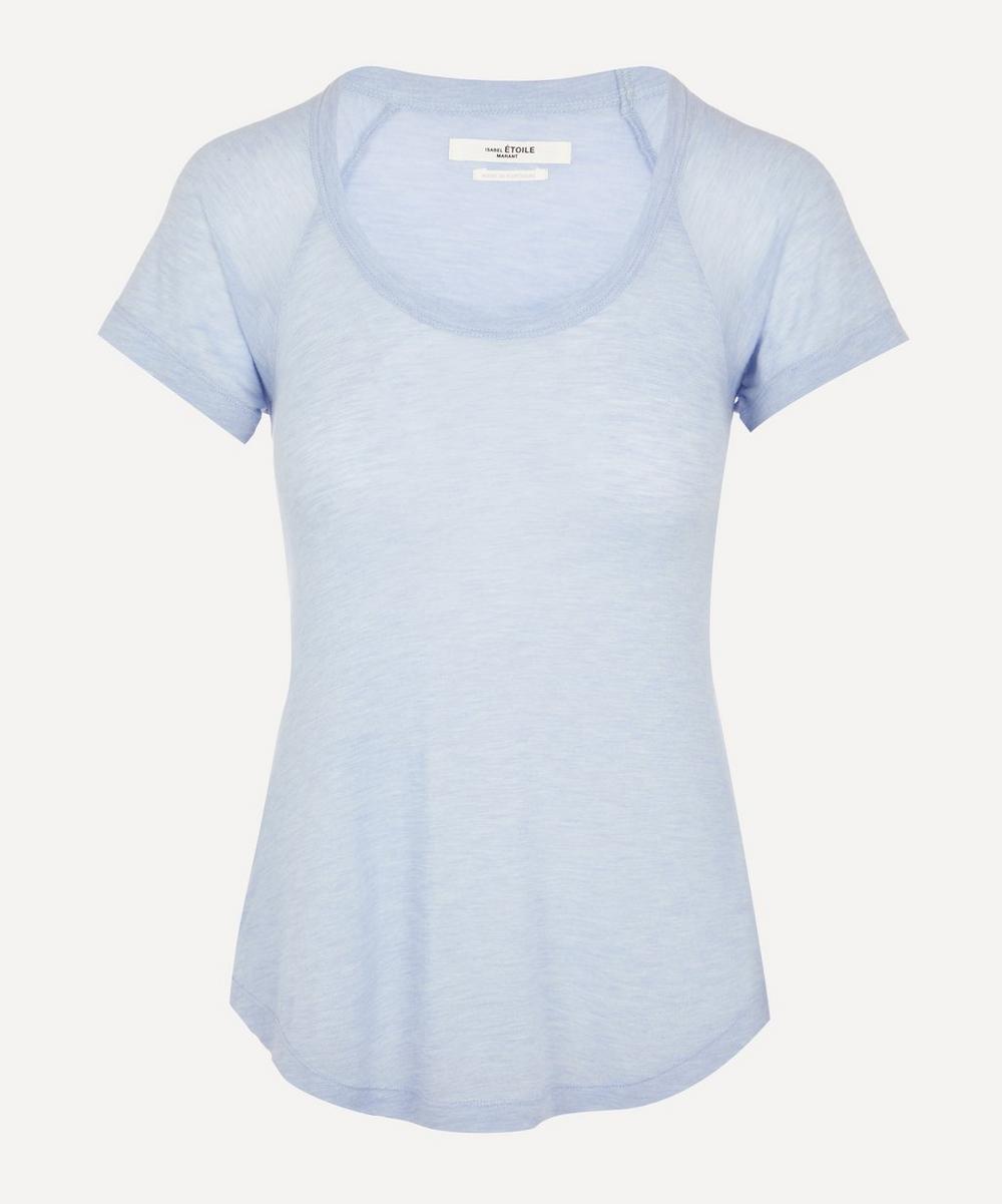 Isabel Marant Étoile Almon Short Sleeve T-shirt In Light Blue