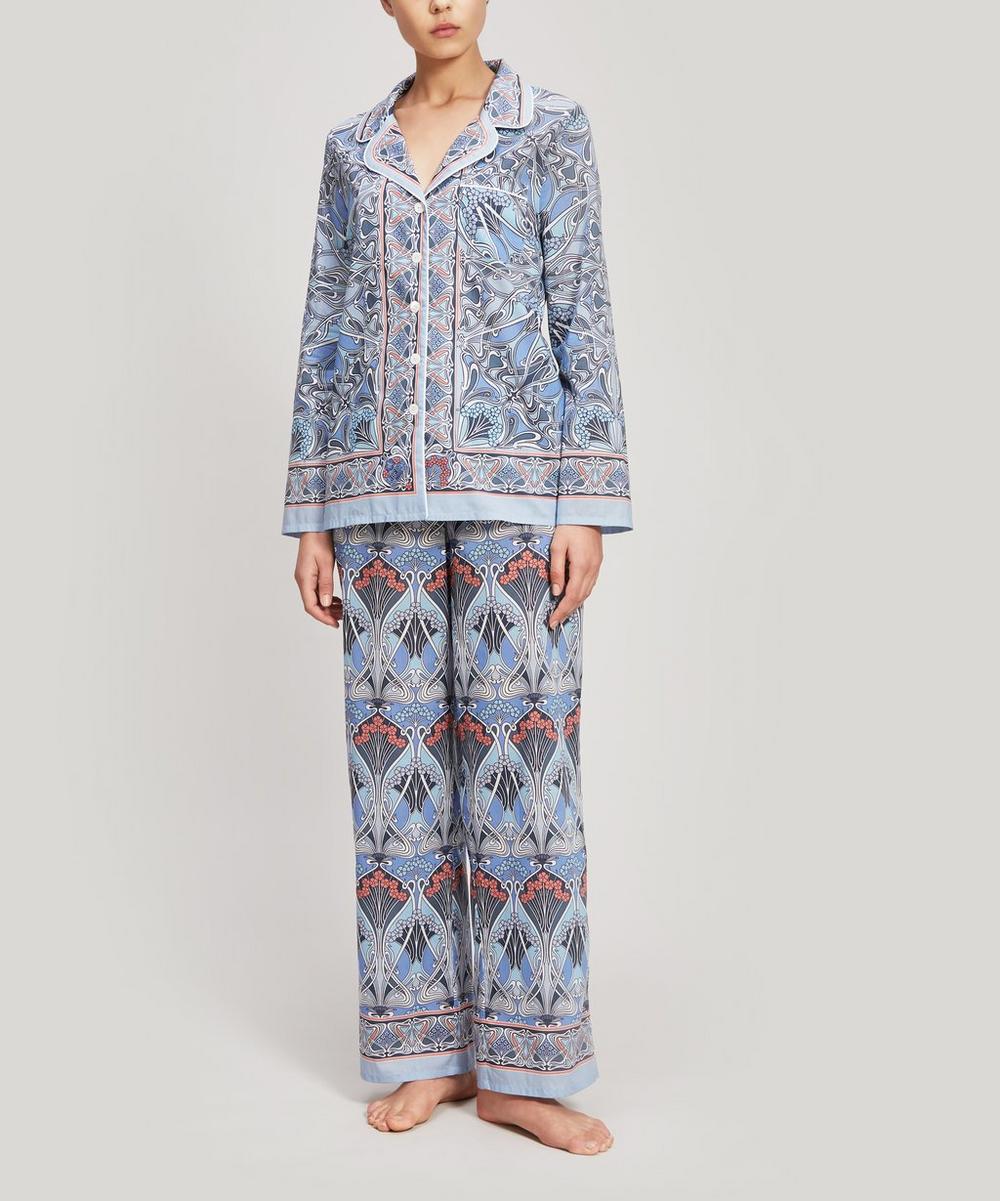 Liberty London Ianthe Tana Lawn' Cotton Pyjama Set In Blue