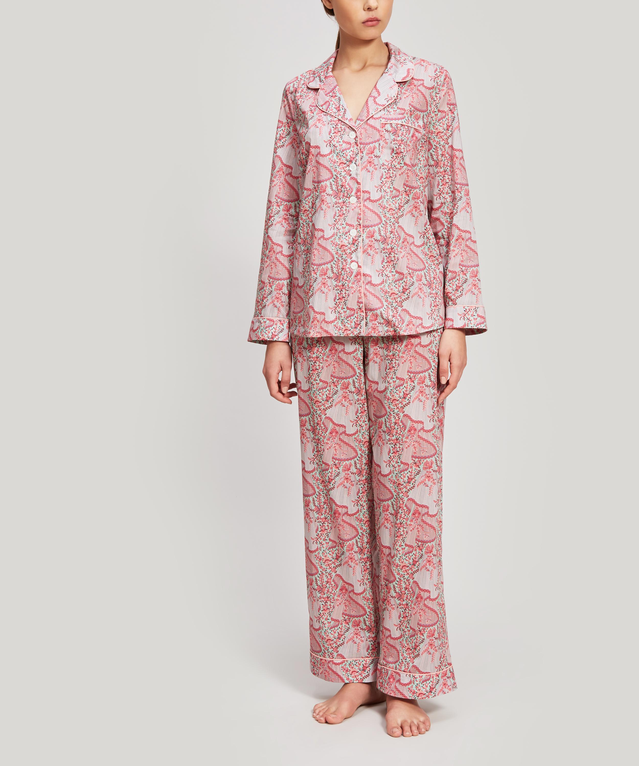 Liberty London Dora Tana Lawn' Cotton Pyjama Set In Pink