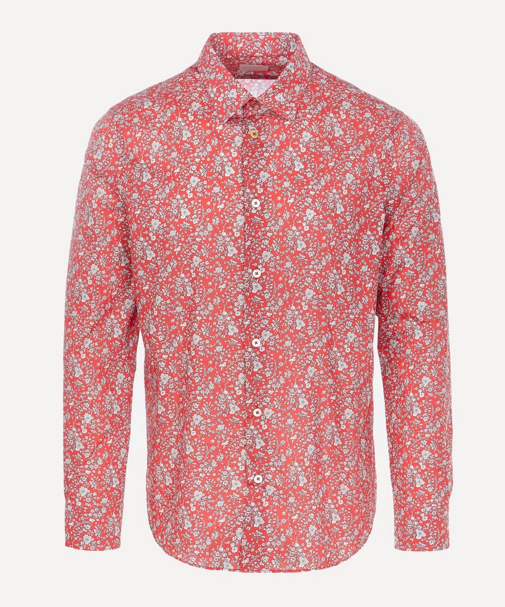 Paul Smith Exclusive Liberty Fabrics Blossoms Cotton Shirt In Red
