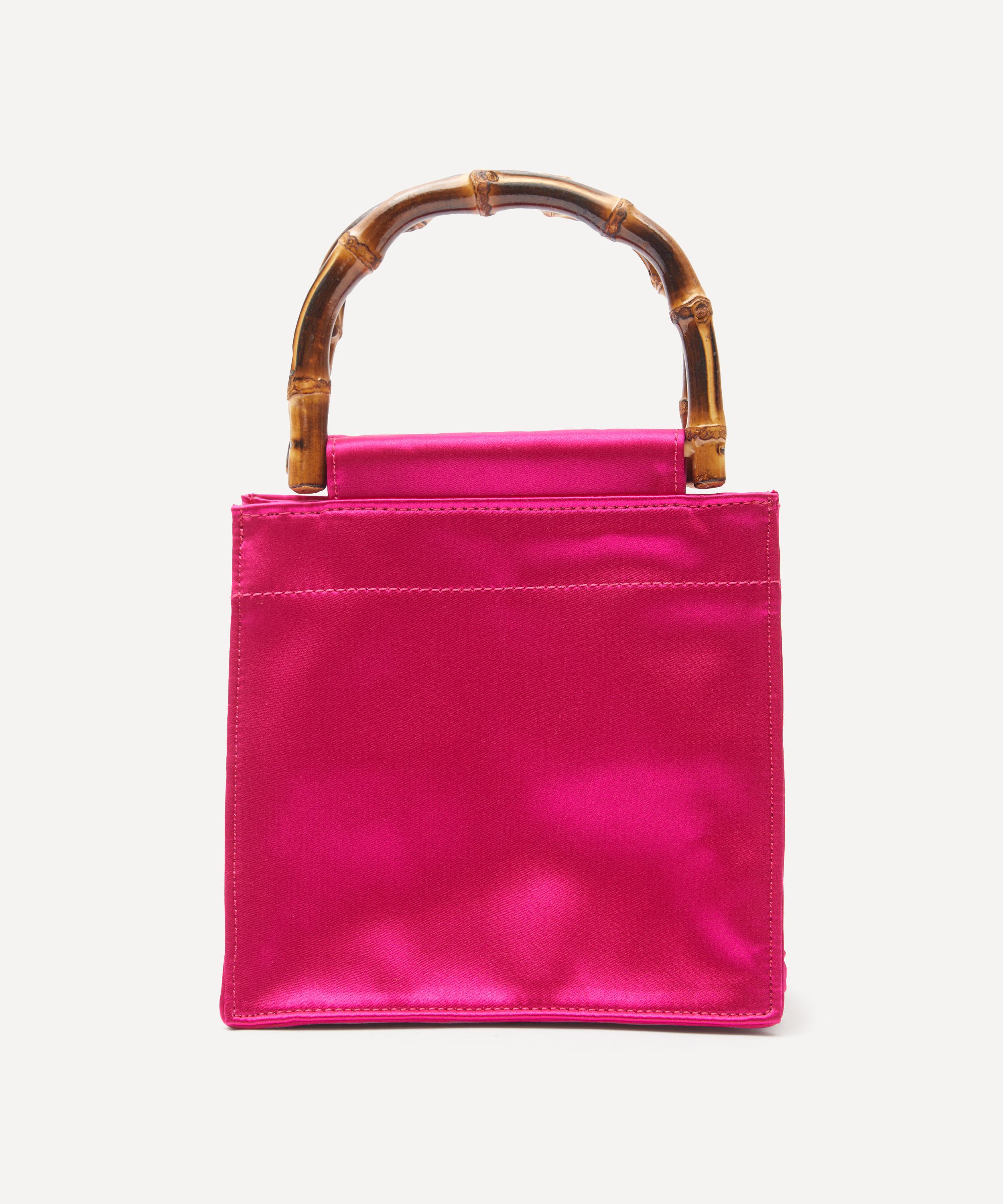 Bamboo Handle Silk Bag