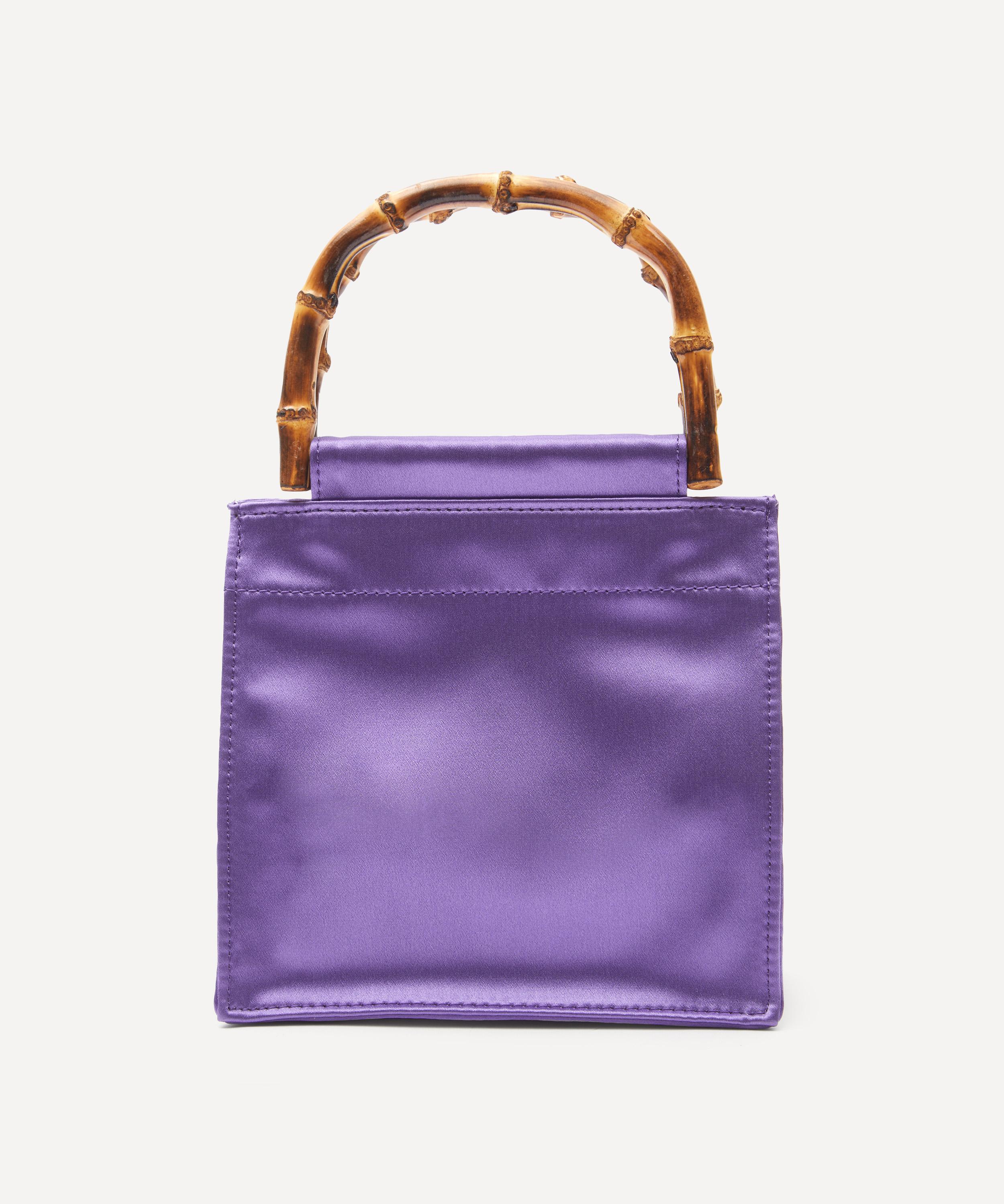 Bamboo Handle Silk Bag