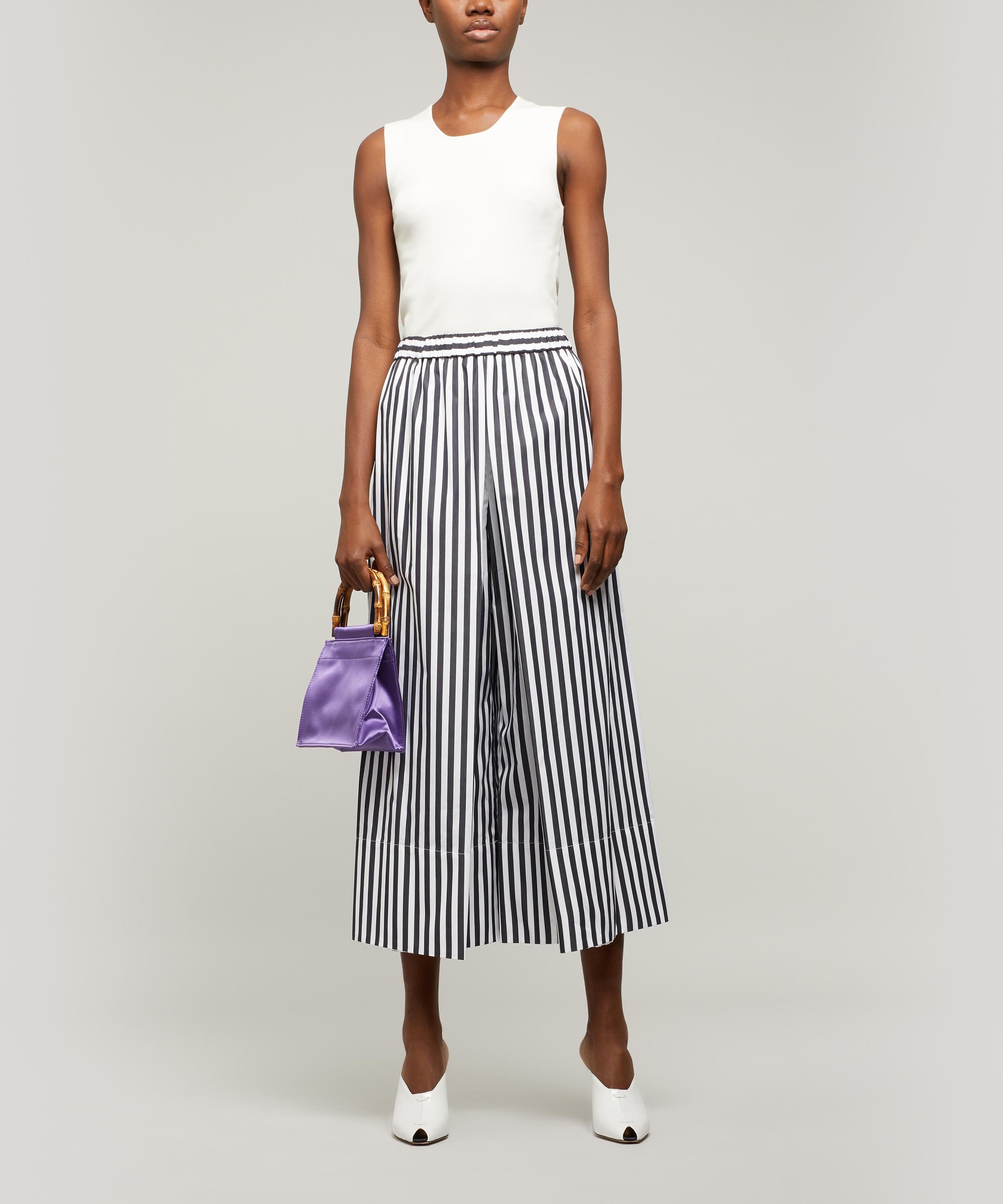 Bamboo Handle Silk Bag