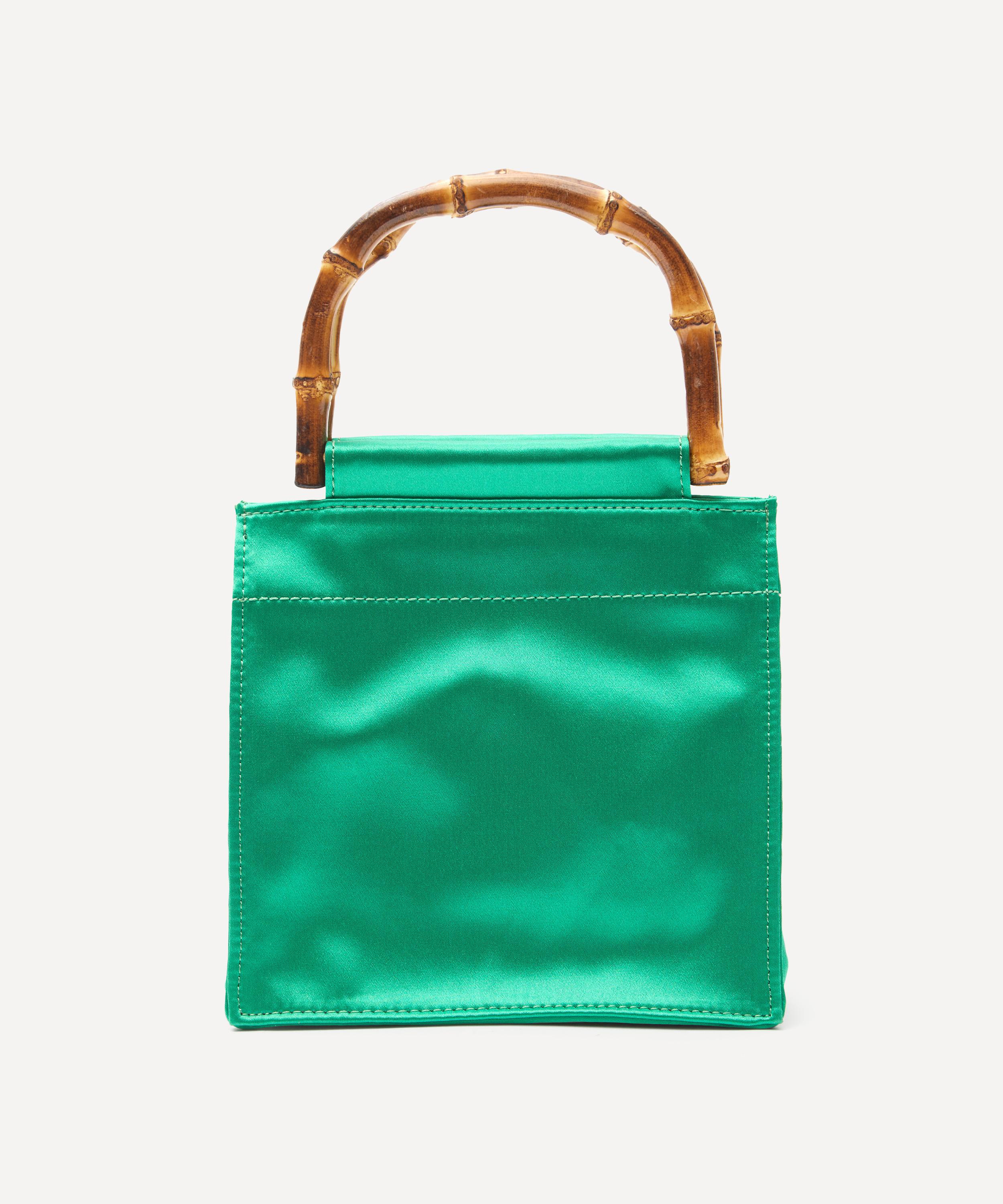 Bamboo Handle Silk Bag