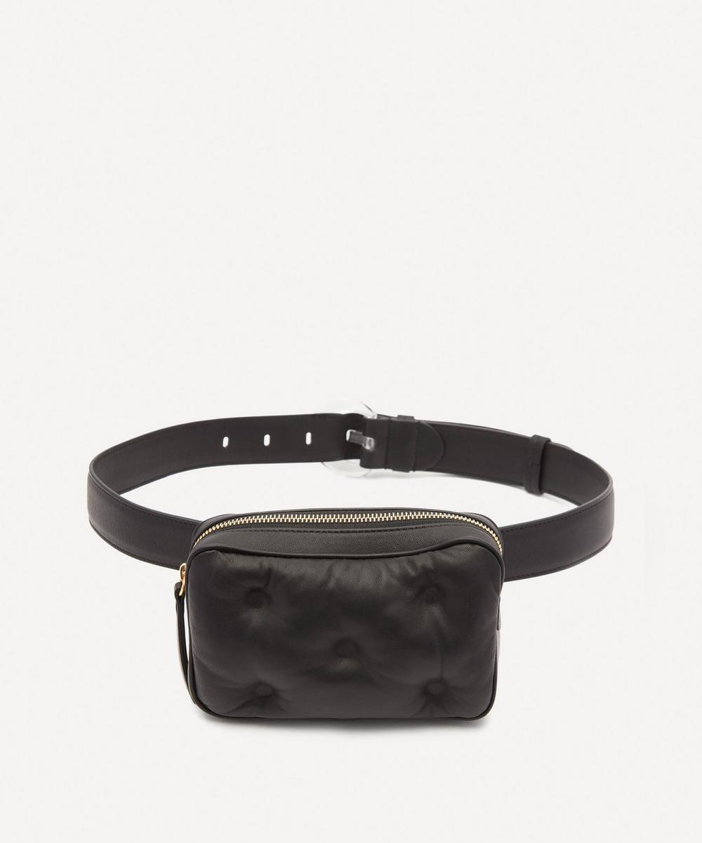 Maison Margiela Glam Slam Quilted Belt Bag In Black