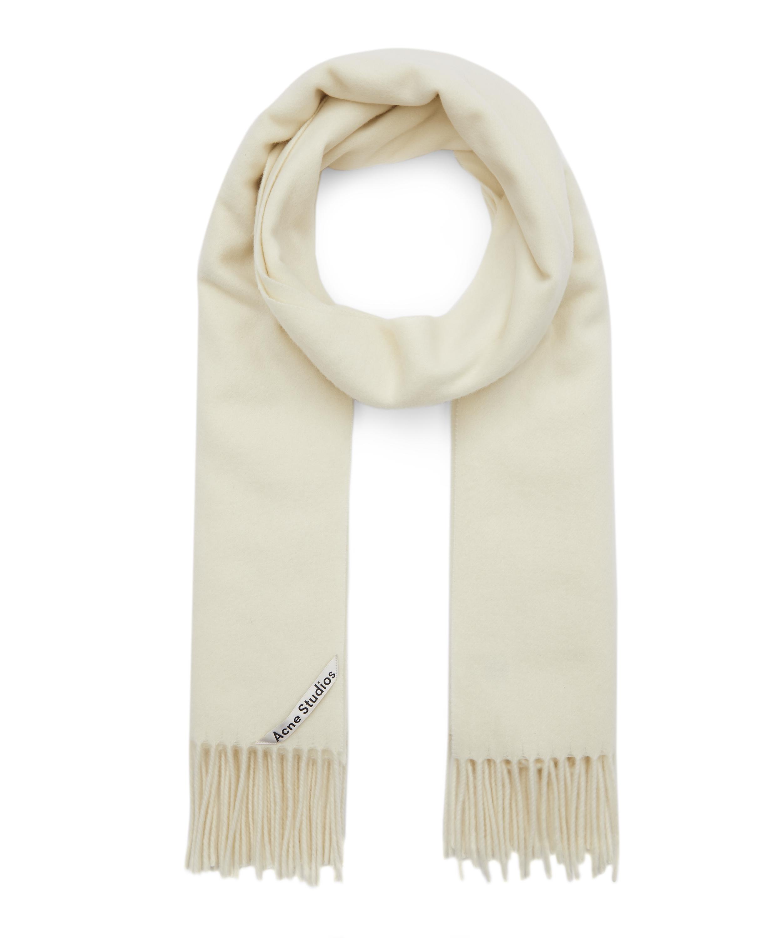 Acne Studios Canada Classic Wool Scarf In White