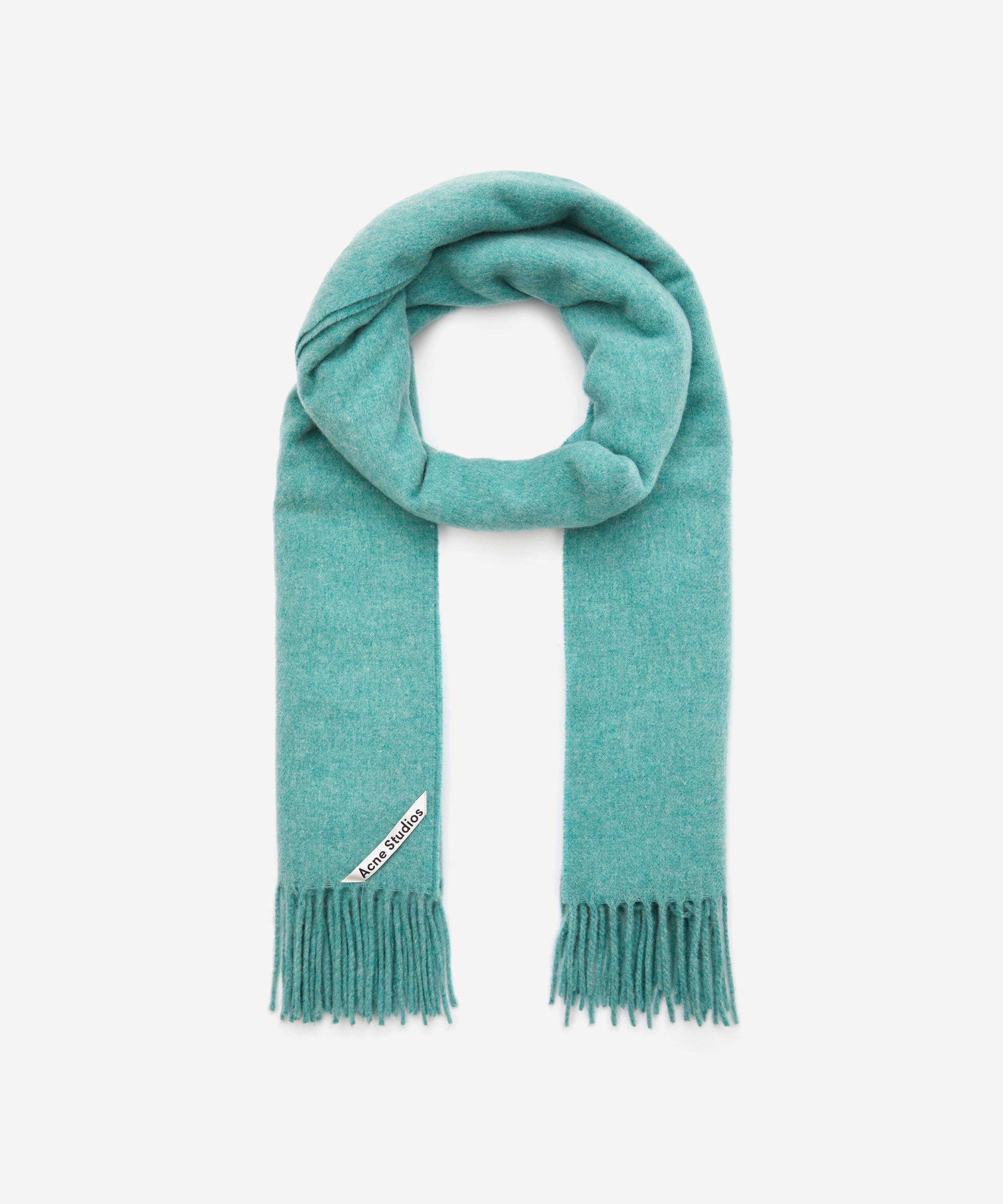 Acne Studios Canada Classic Wool Scarf In Jade Green