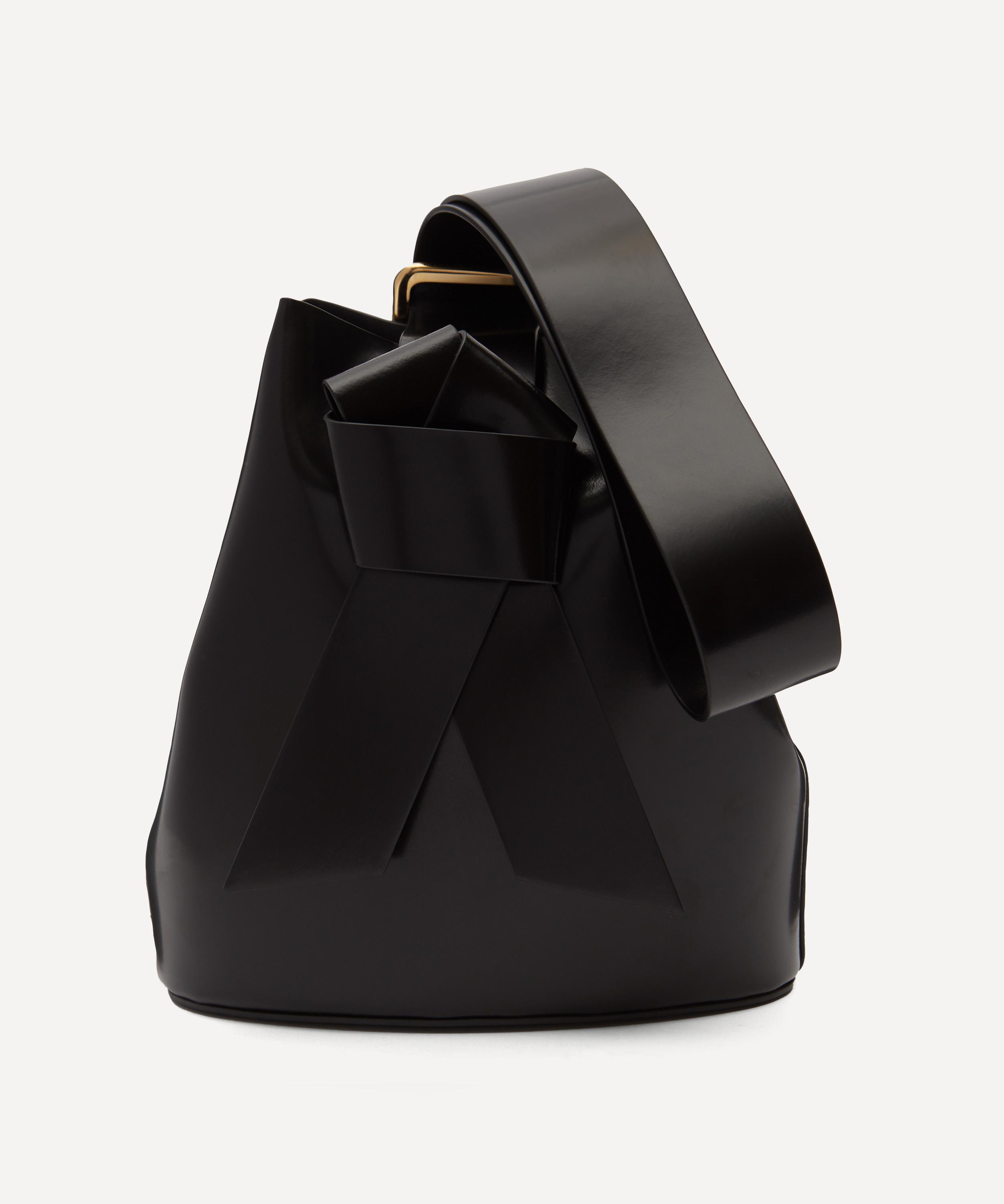 acne studios musubi knotted leather shoulder bag