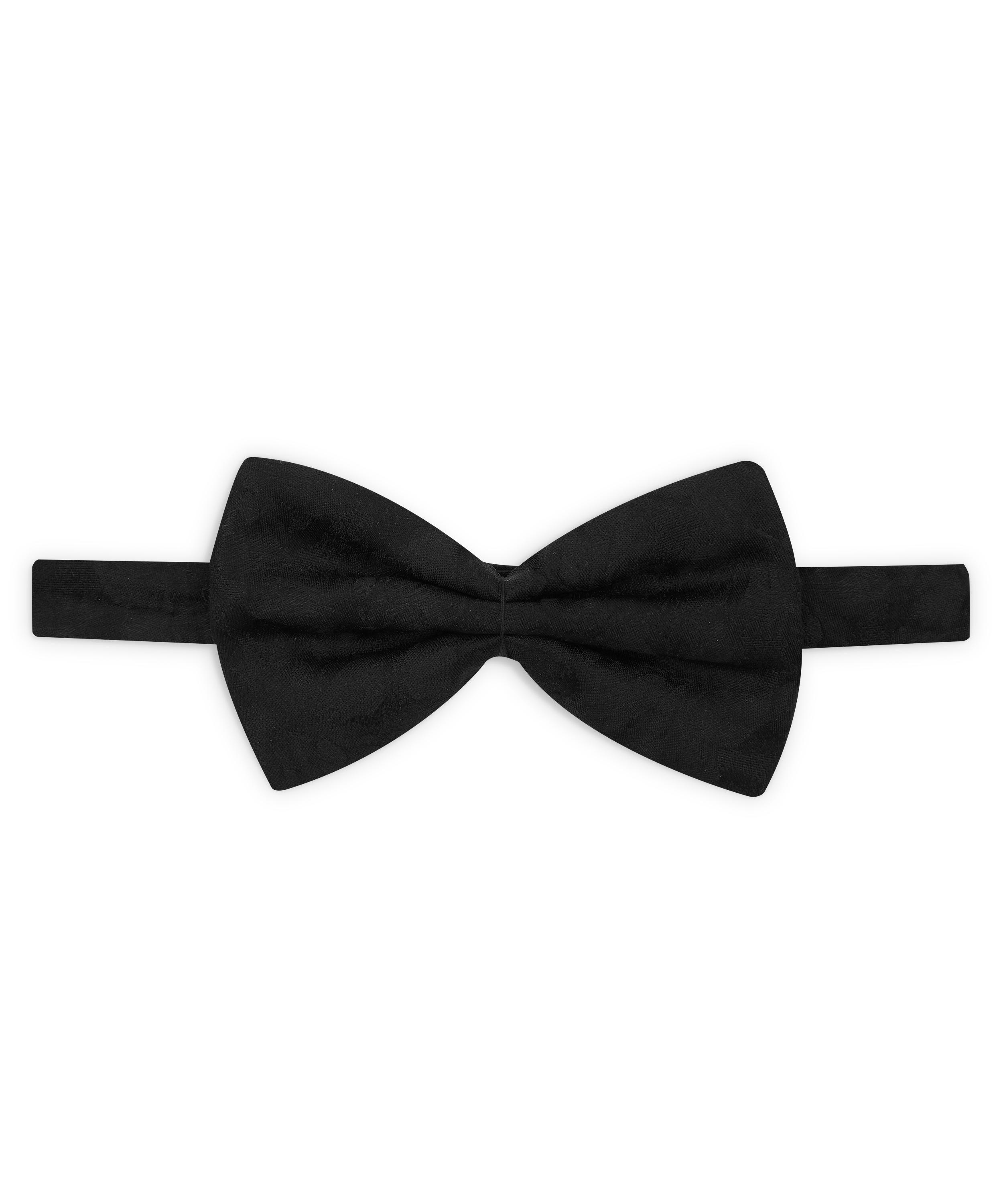 Dries Van Noten Silk Bow Tie In Black 