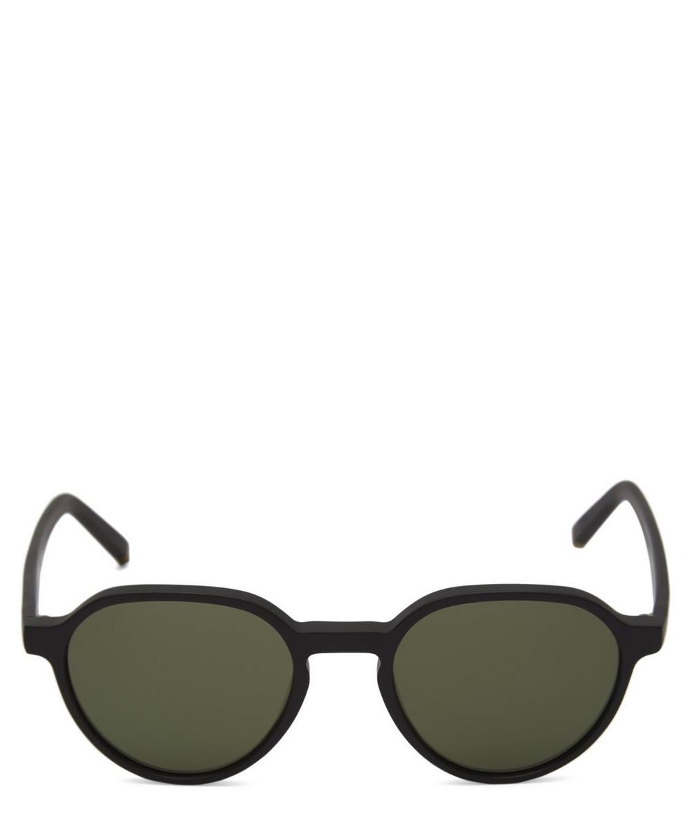 Les Flat-Top Round Acetate Sunglasses