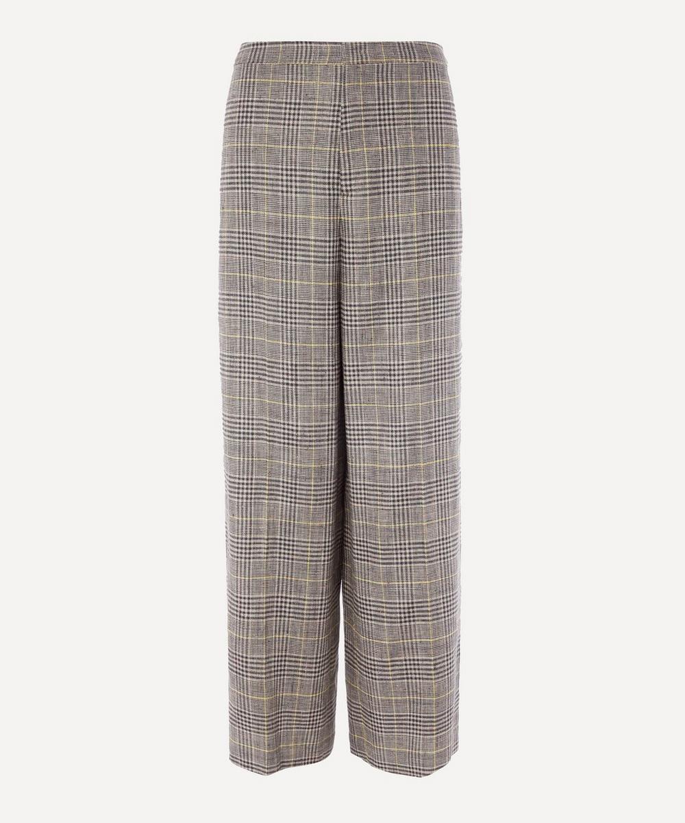 Isabel Marant Étoile Trevi Linen Flare Trousers In Yellow