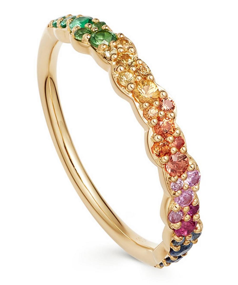 Astley Clarke Gold Interstellar Rainbow Sapphire Ring
