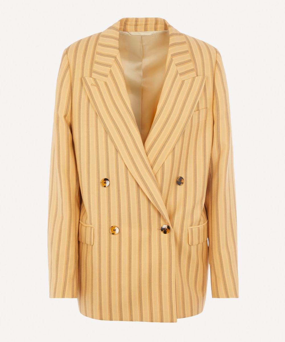 ACNE STUDIOS DOUBLE-BREASTED PINSTRIPE SUIT JACKET,000643080