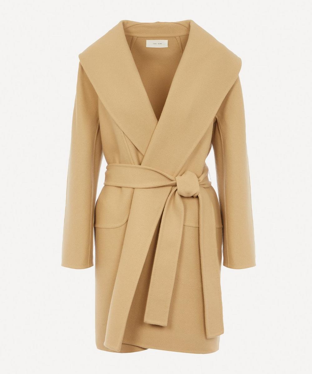 THE ROW MADDY WOOL BELTED dressing gown COAT,000643221