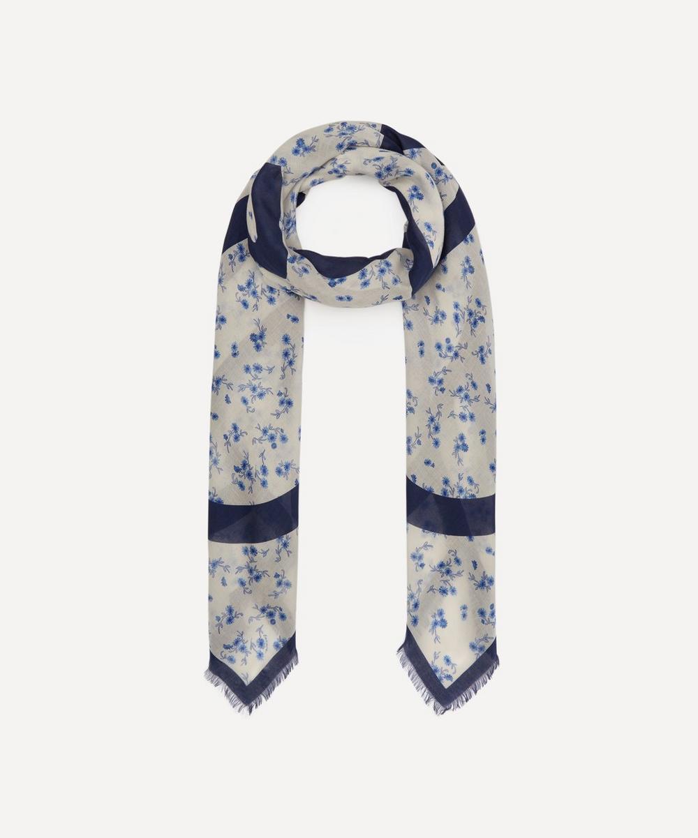 LOEWE FLOWER PRINT MODAL AND CASHMERE-BLEND SCARF,000643332