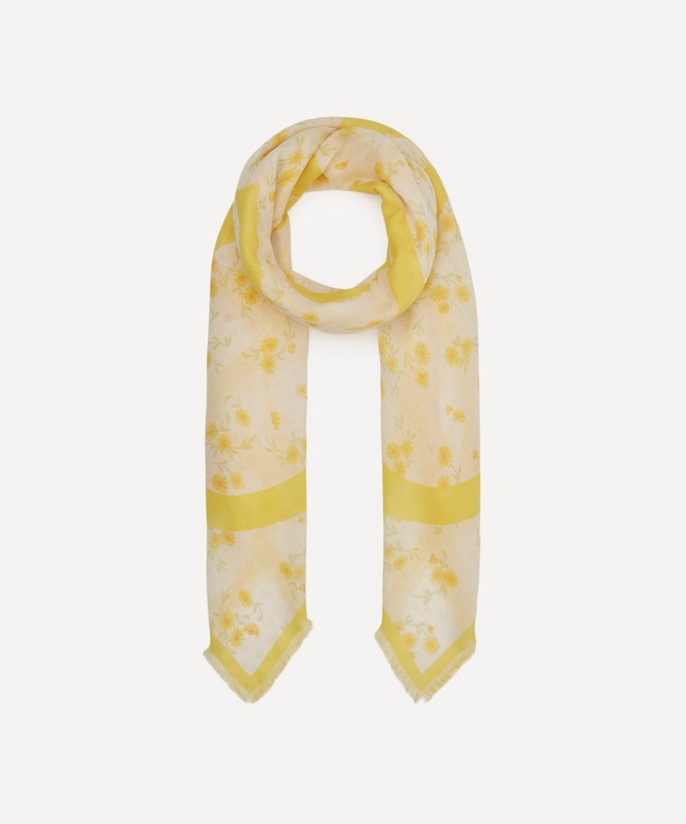 LOEWE FLOWER PRINT MODAL AND CASHMERE-BLEND SCARF,000643333