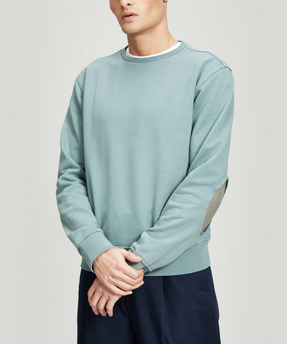 Maison Margiela Elbow Patch Sweatshirt In Slate Grey
