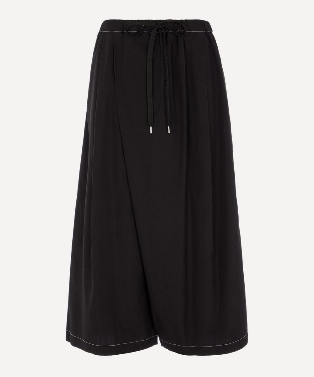 Marni Wide-leg Crop Trousers In Black