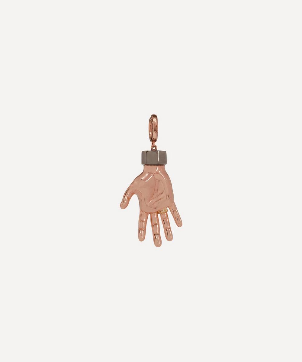 ANNOUSHKA X THE VAMPIRE'S WIFE 18CT ROSE GOLD 'RED RIGHT HAND' CHARM,000644699