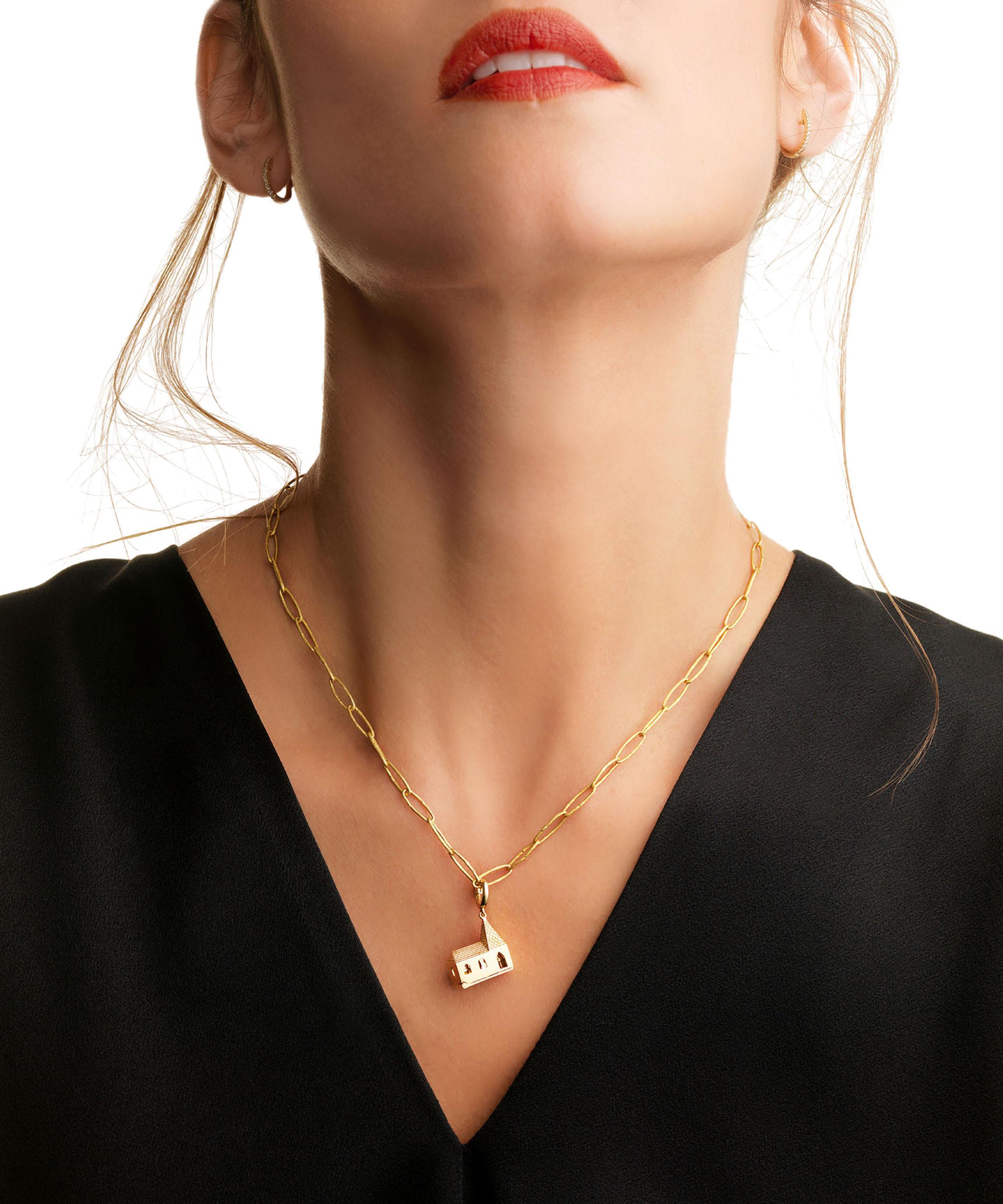 Annoushka X The Vampire's Wife 18ct Gold 'god Is In The House' Charm In Gold