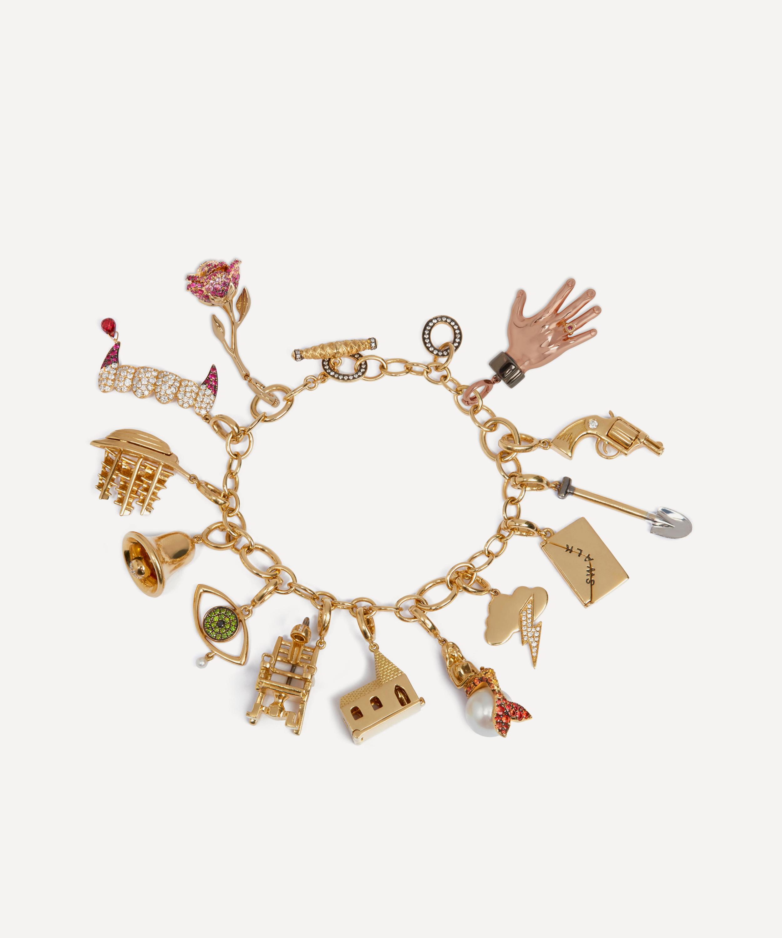 Annoushka X The Vampire's Wife 18ct Gold 'god Is In The House' Charm In Gold