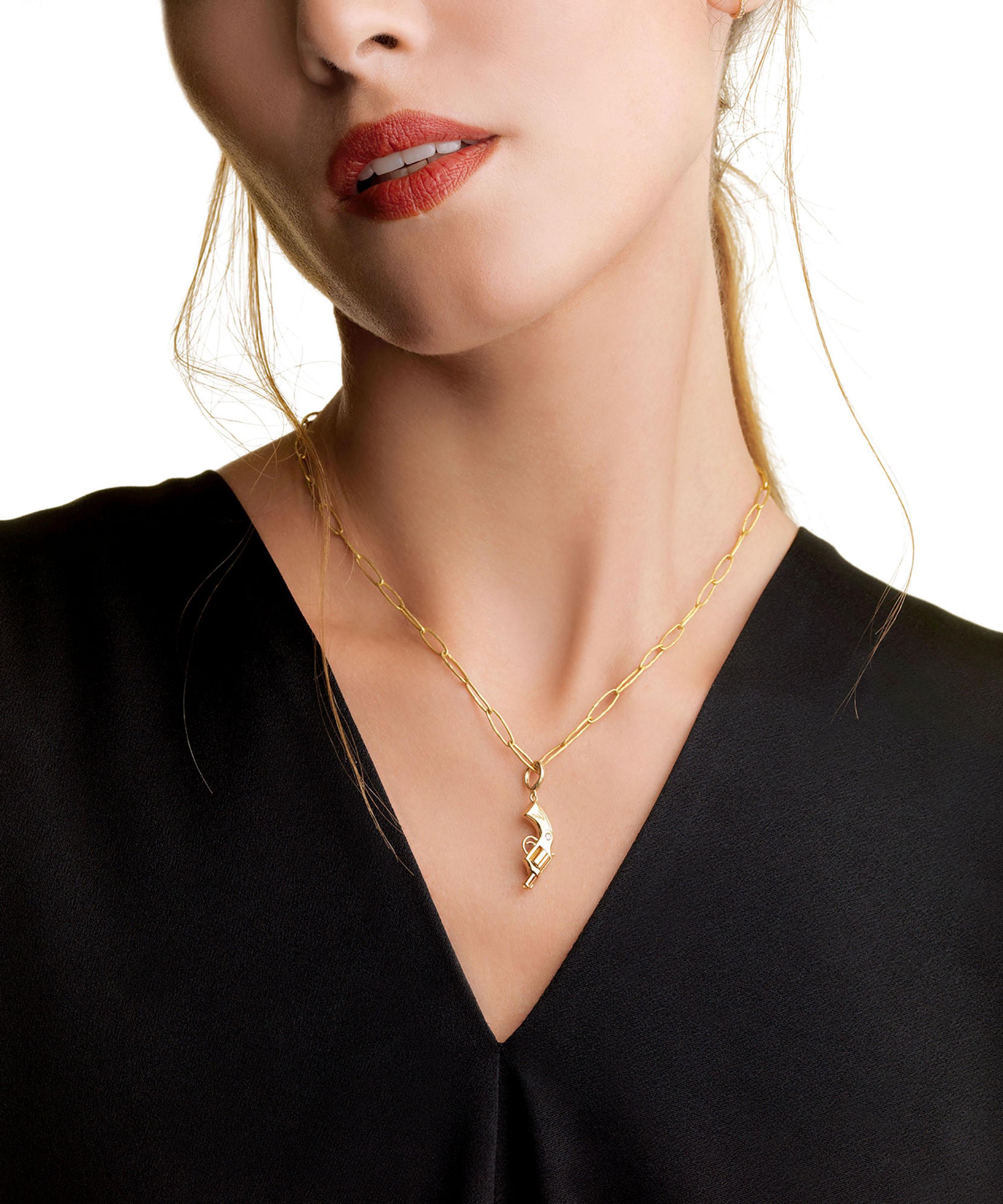 Annoushka X The Vampire's Wife 18ct Gold 'deanna' Diamond Charm In Gold